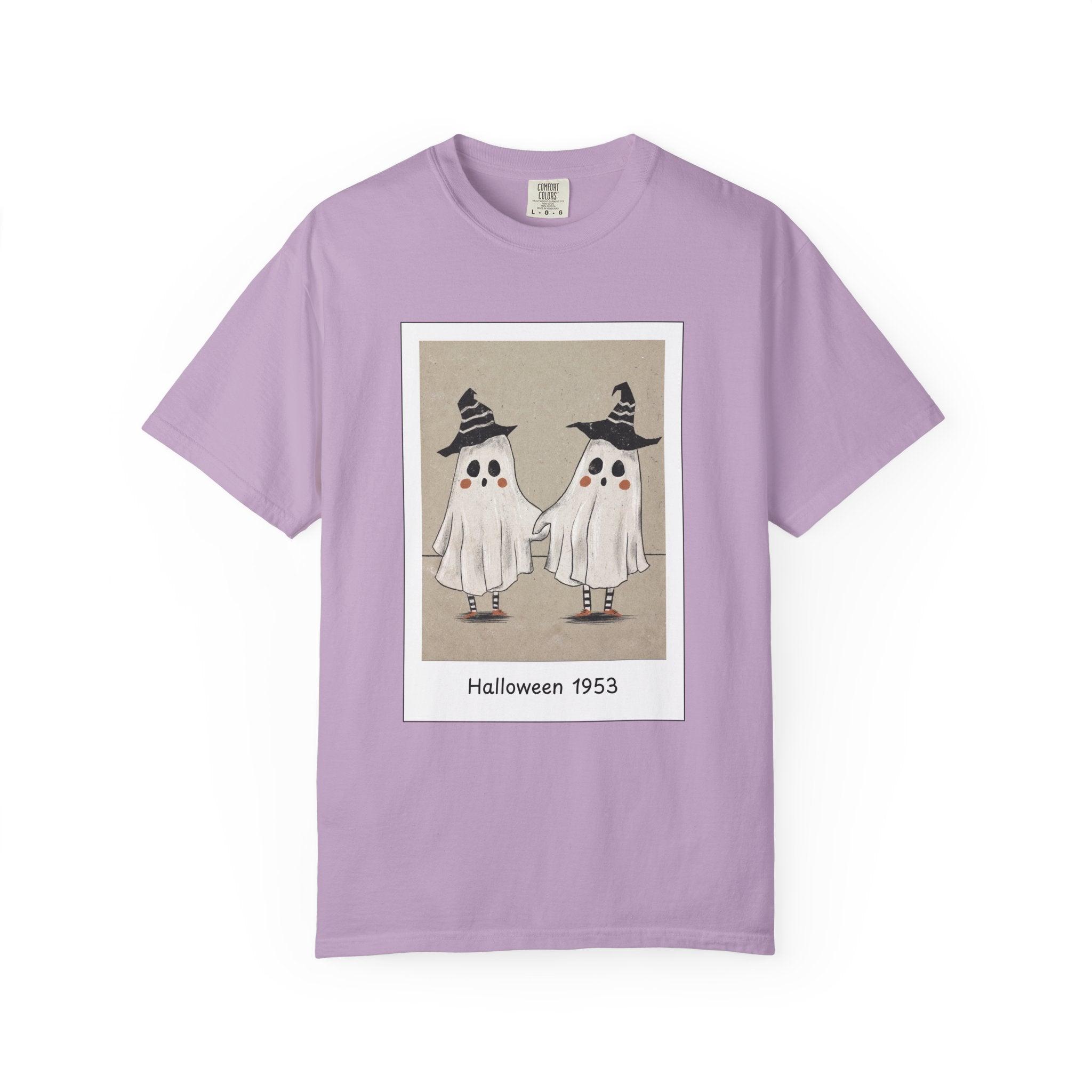 Vintage Picture Halloween Ghost T-shirt