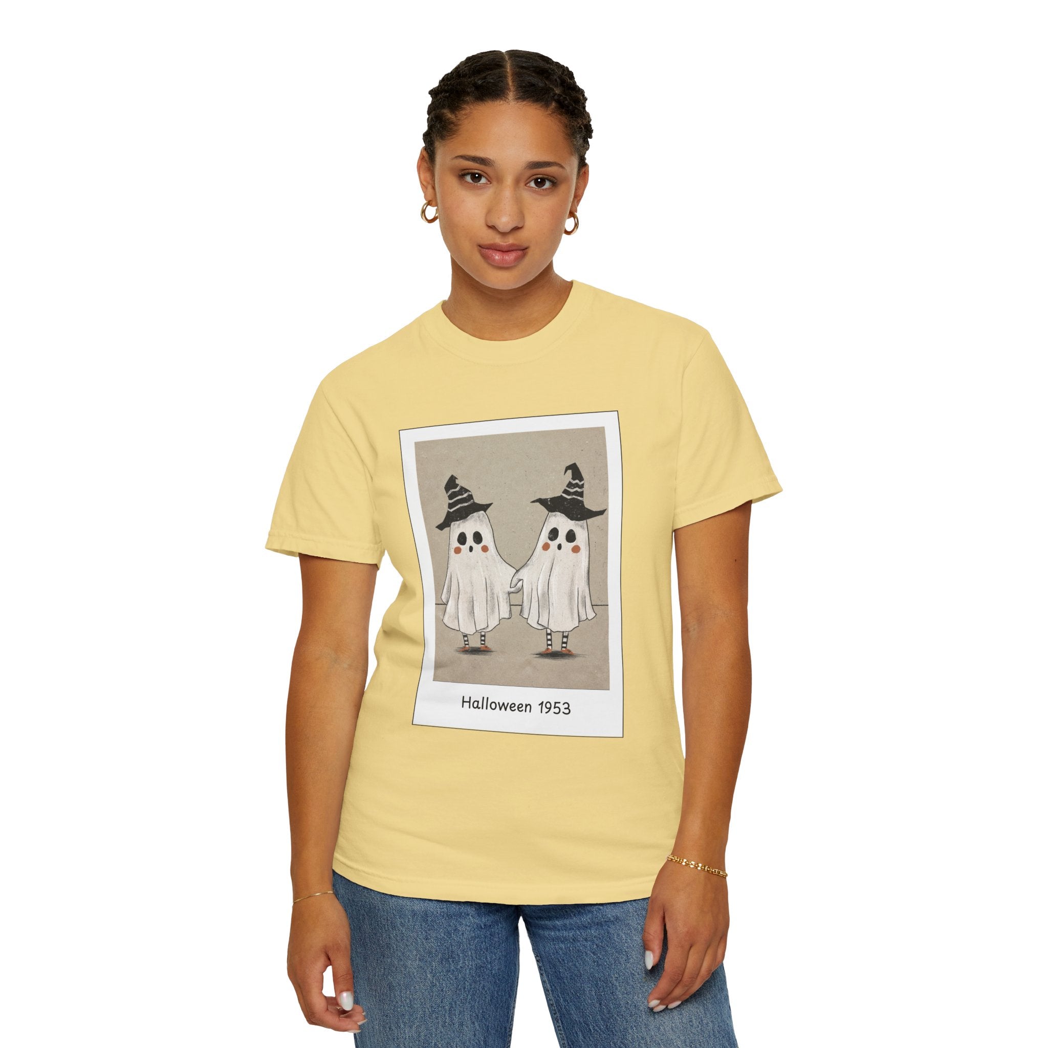 Vintage Picture Halloween Ghost T-shirt