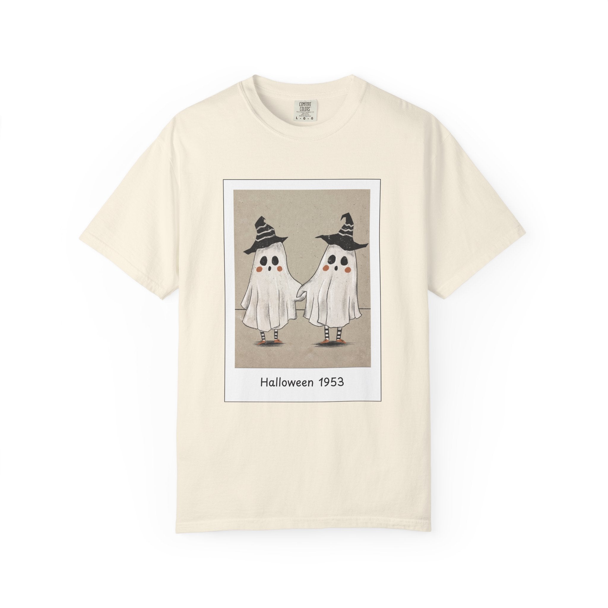 Vintage Picture Halloween Ghost T-shirt