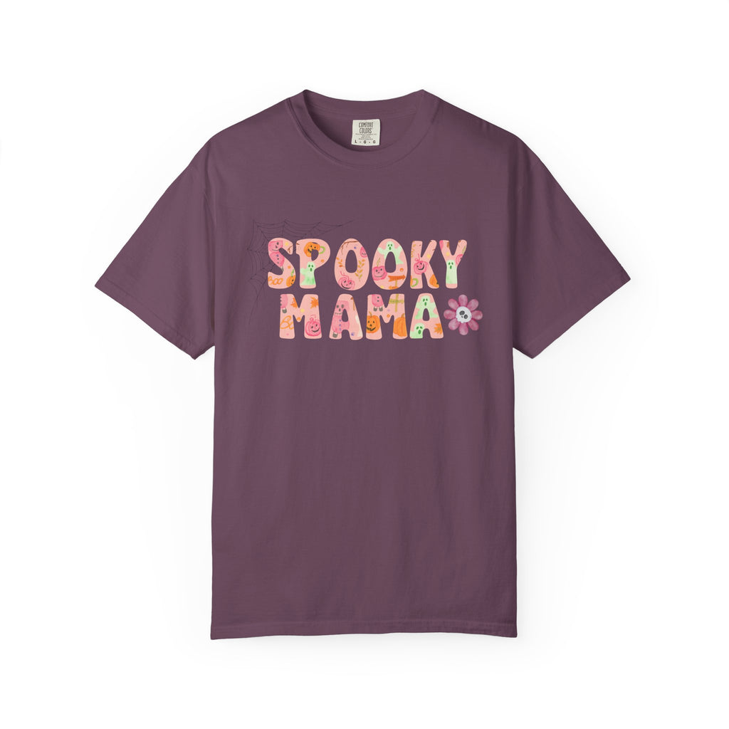 Spooky Mama Unisex Garment-Dyed T-shirt