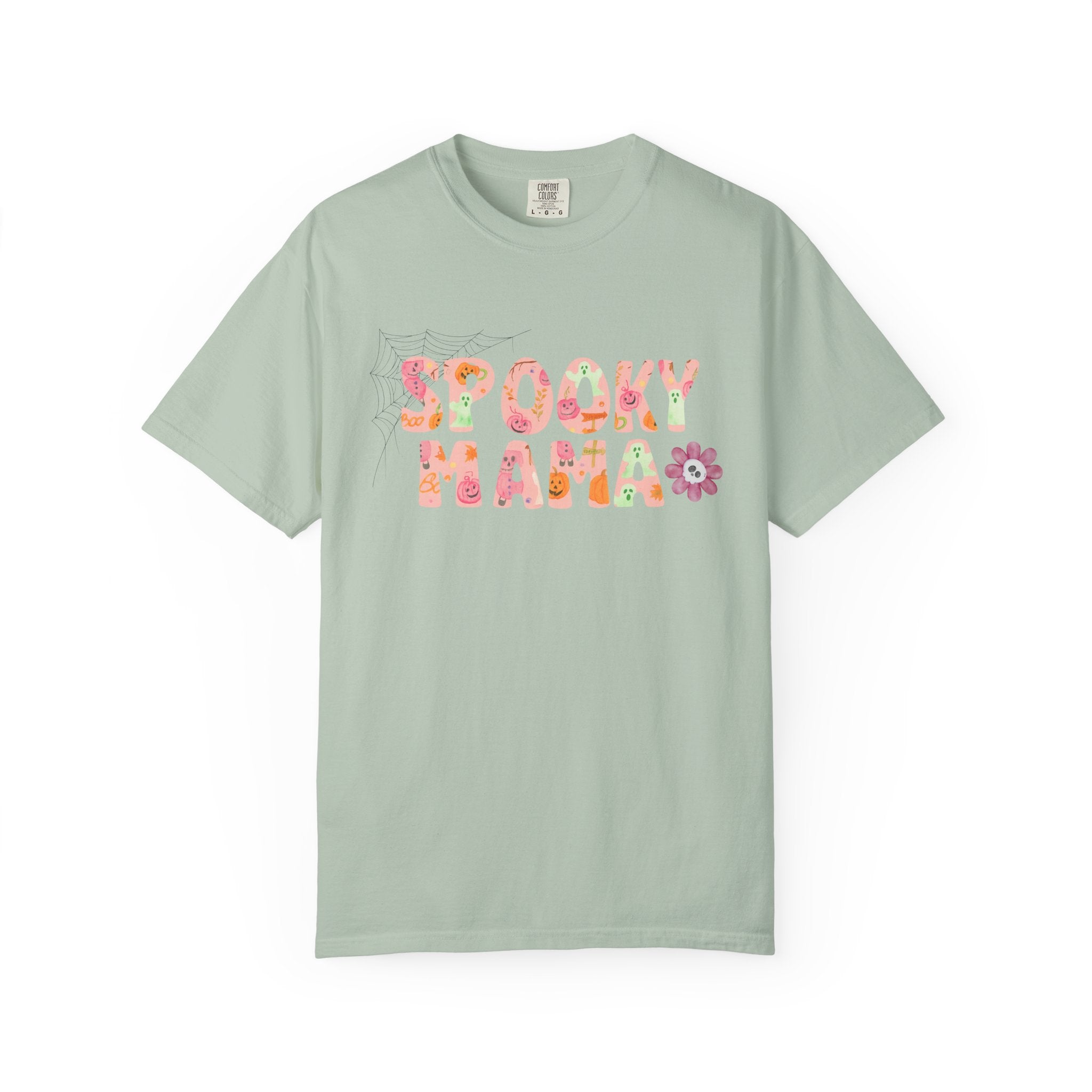 Spooky Mama Unisex Garment-Dyed T-shirt