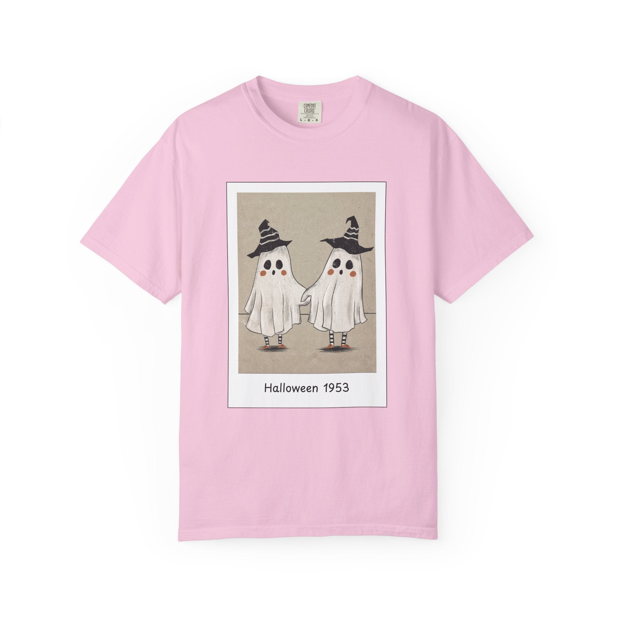 Vintage Picture Halloween Ghost T-shirt