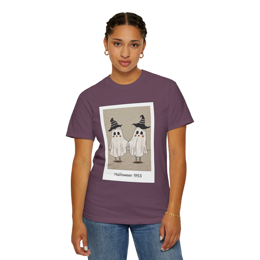 Vintage Picture Halloween Ghost T-shirt