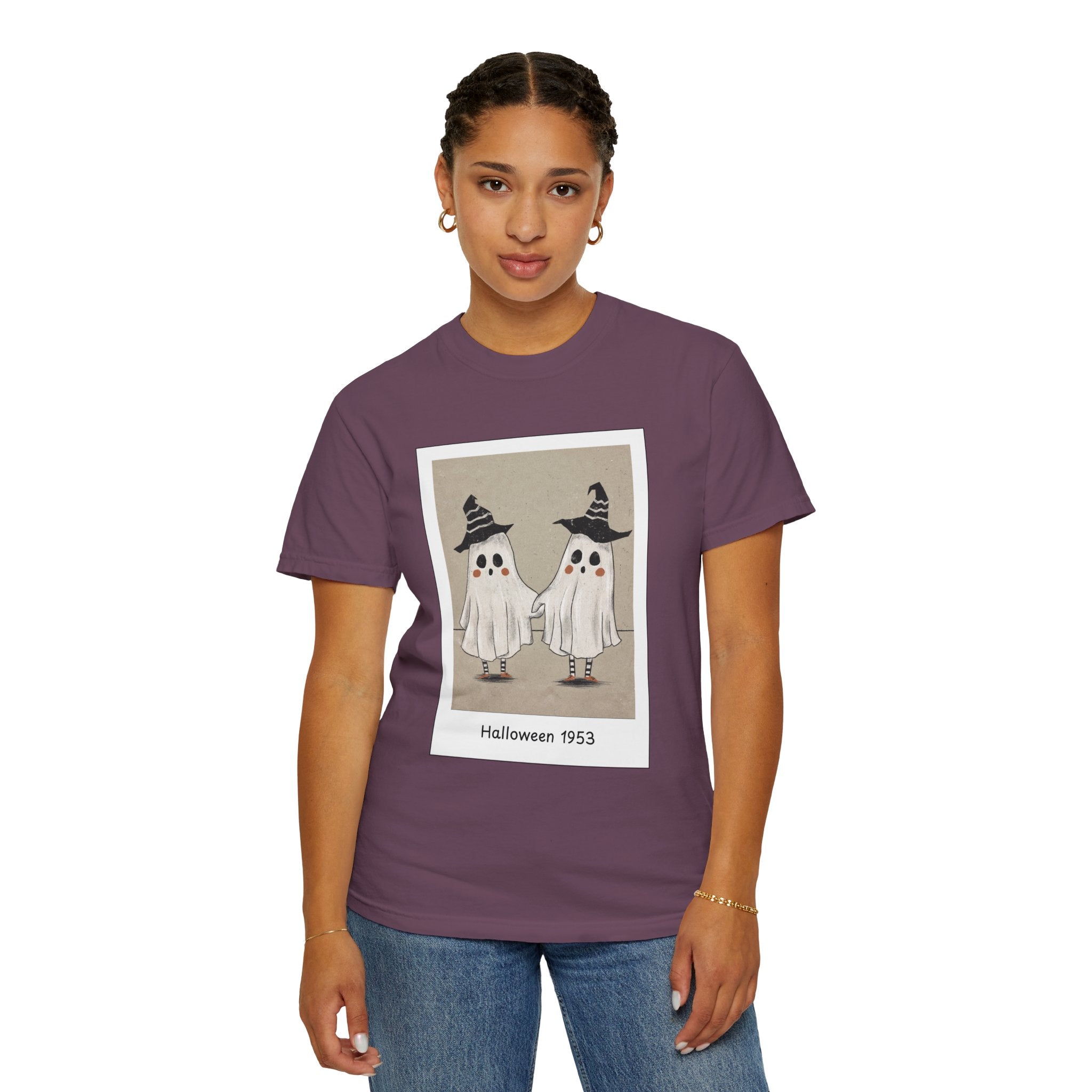 Vintage Picture Halloween Ghost T-shirt