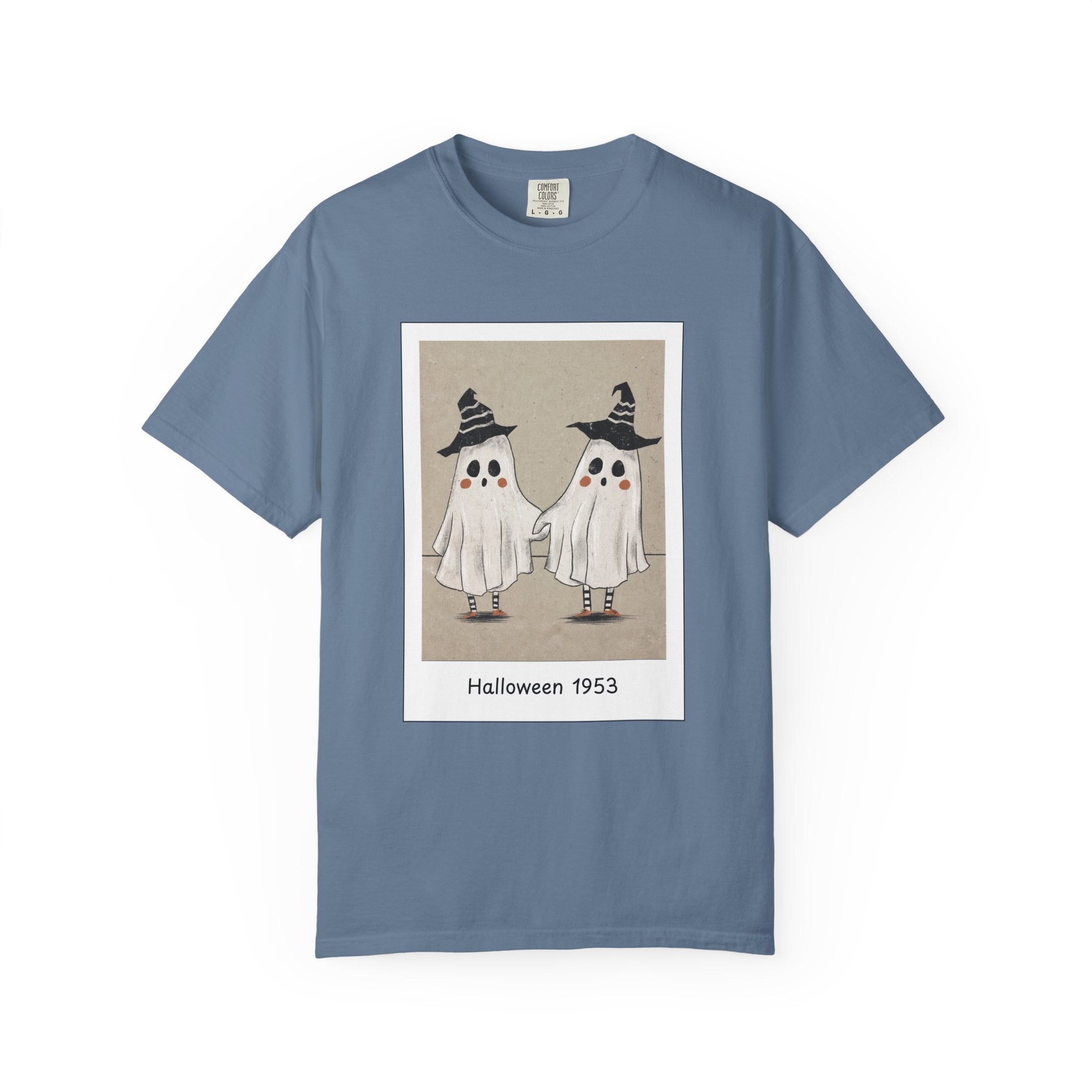 Vintage Picture Halloween Ghost T-shirt