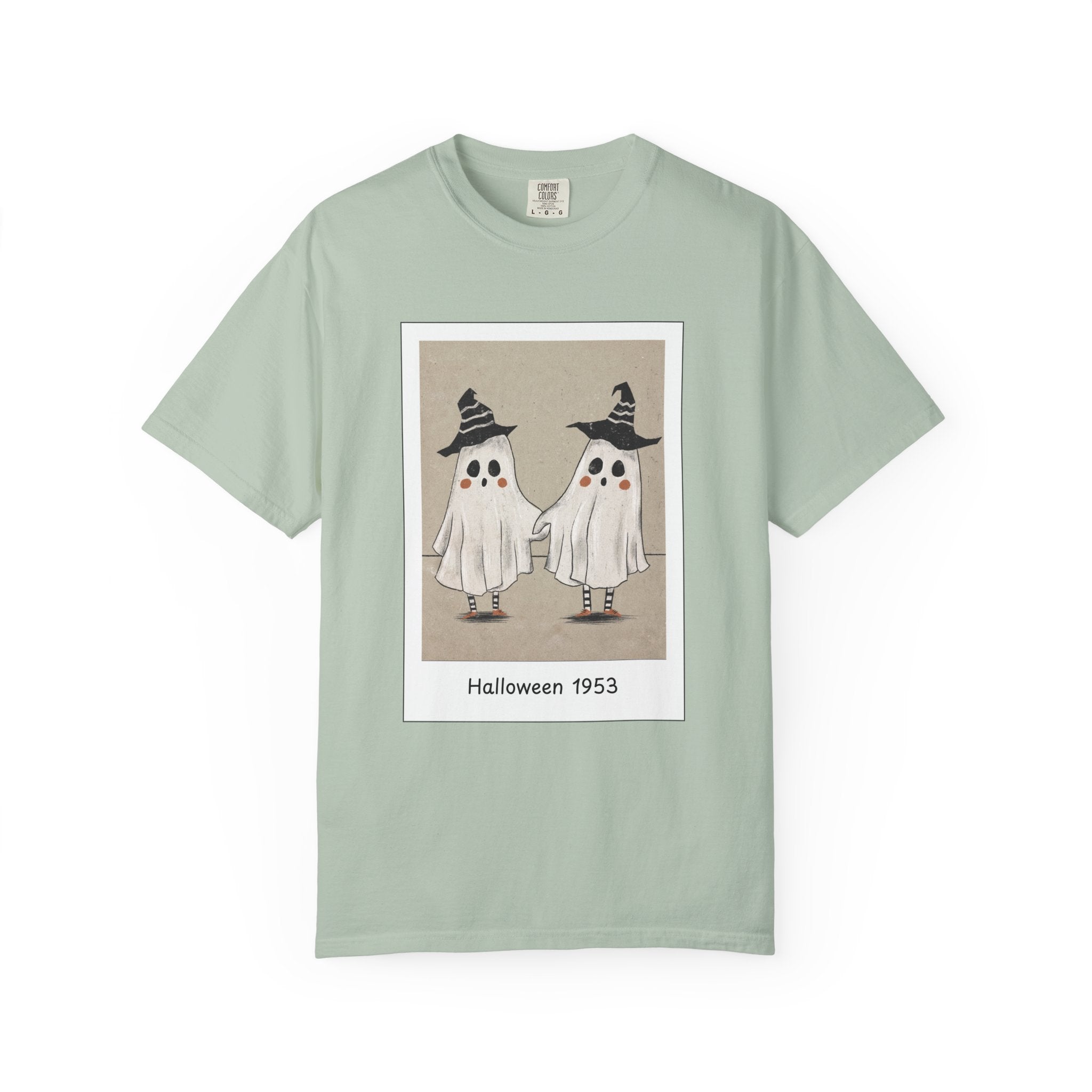 Vintage Picture Halloween Ghost T-shirt