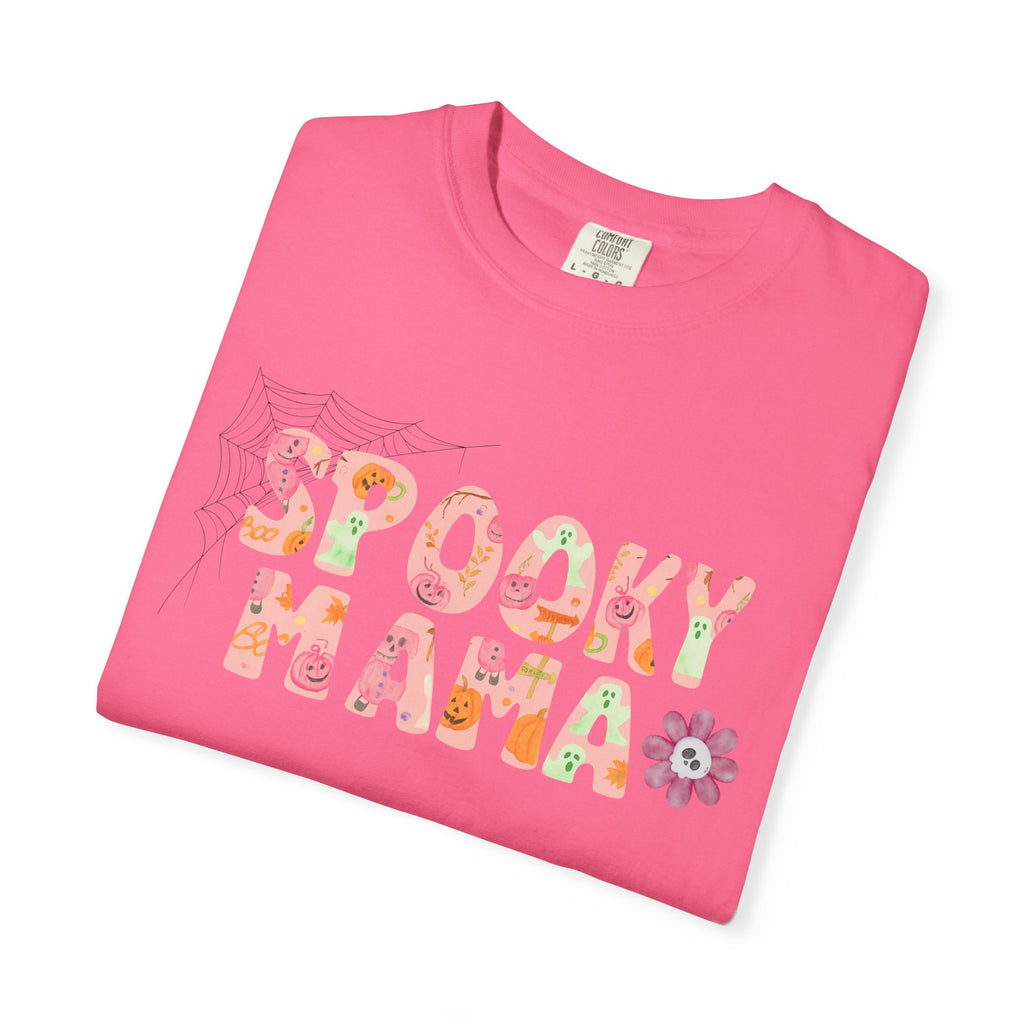 Spooky Mama Unisex Garment-Dyed T-shirt