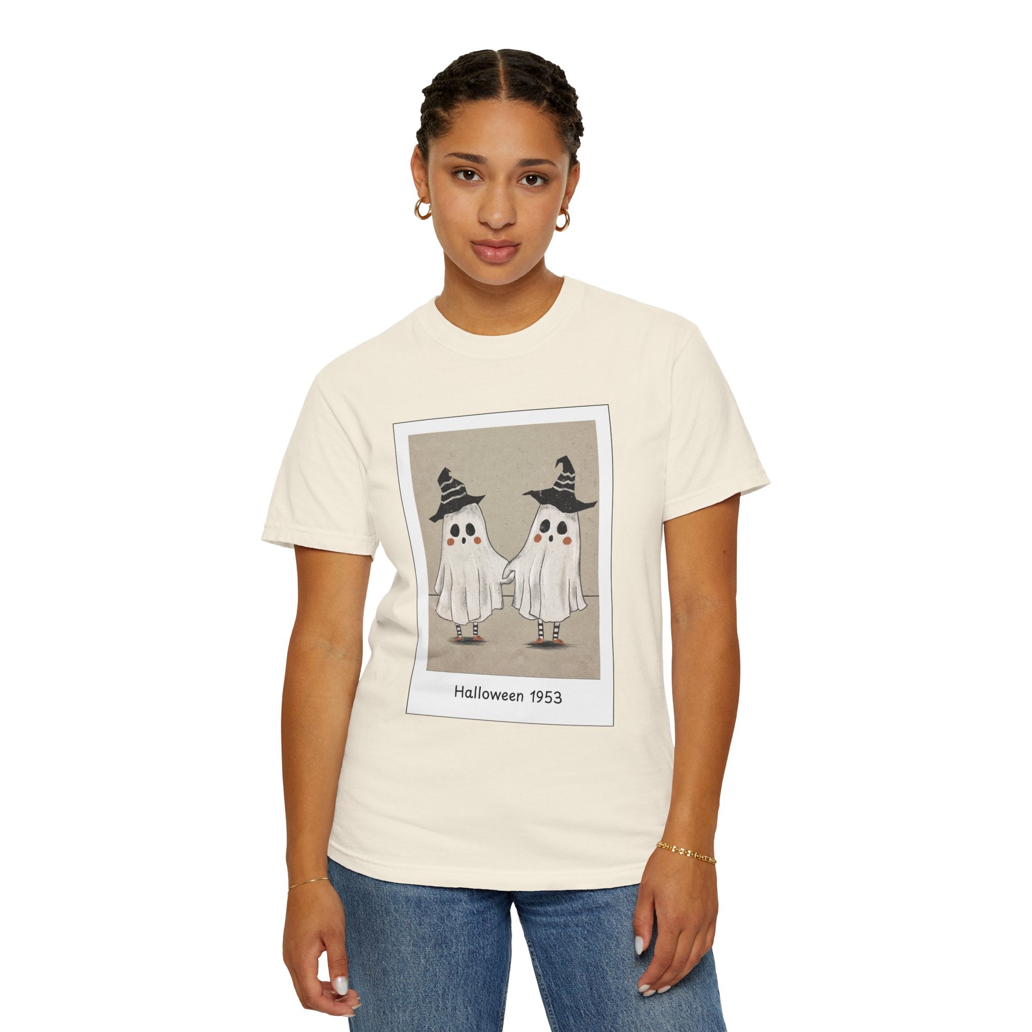 Vintage Picture Halloween Ghost T-shirt