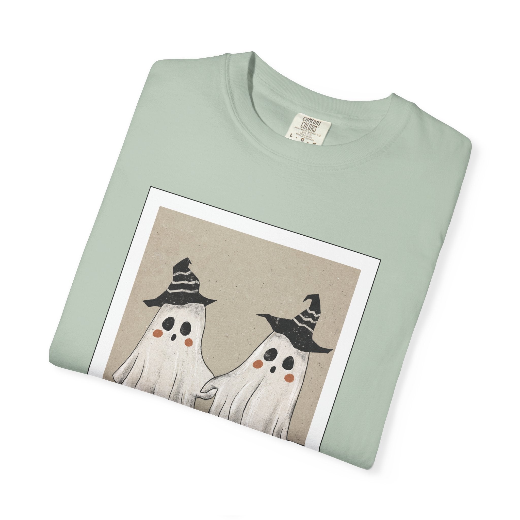 Vintage Picture Halloween Ghost T-shirt