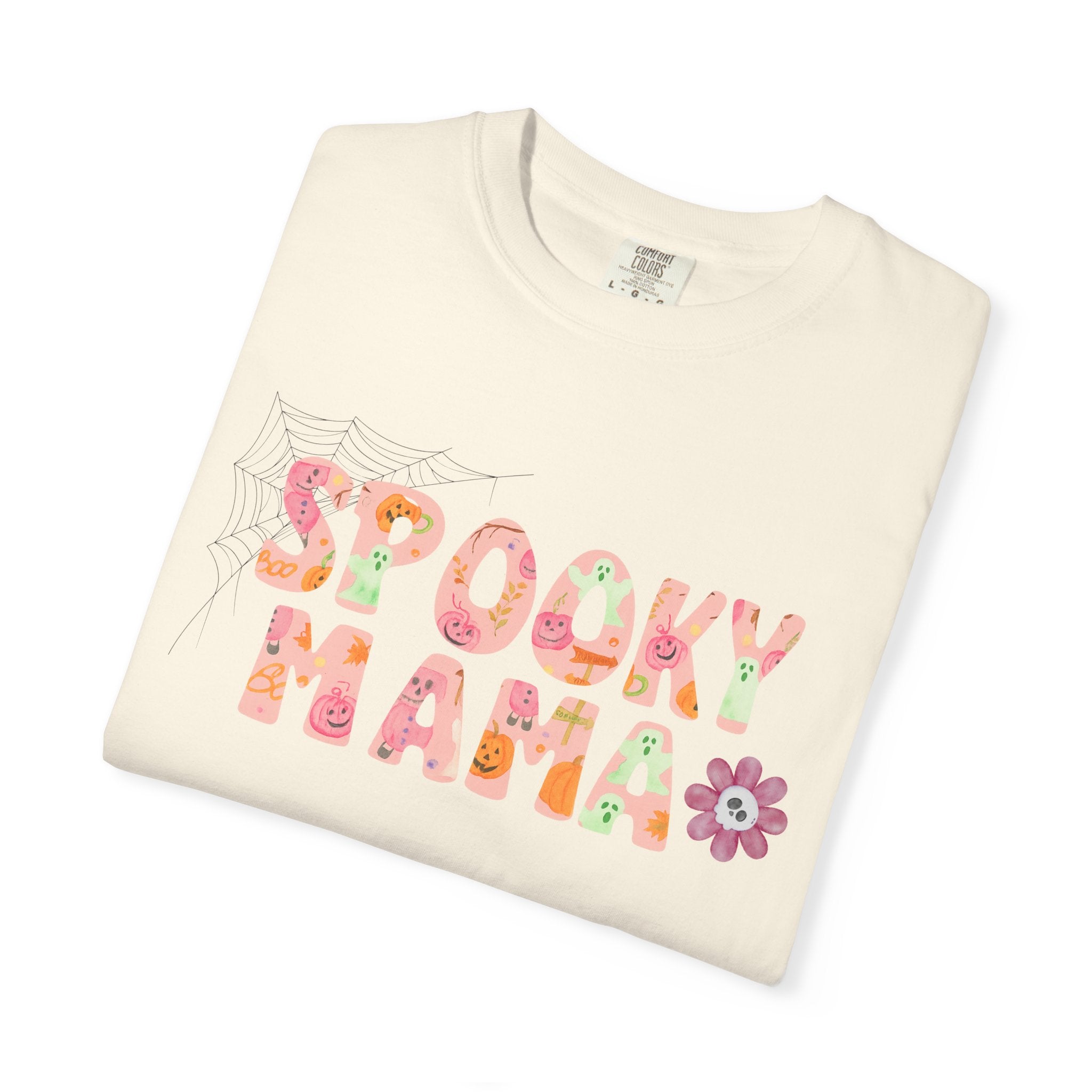 Spooky Mama Unisex Garment-Dyed T-shirt