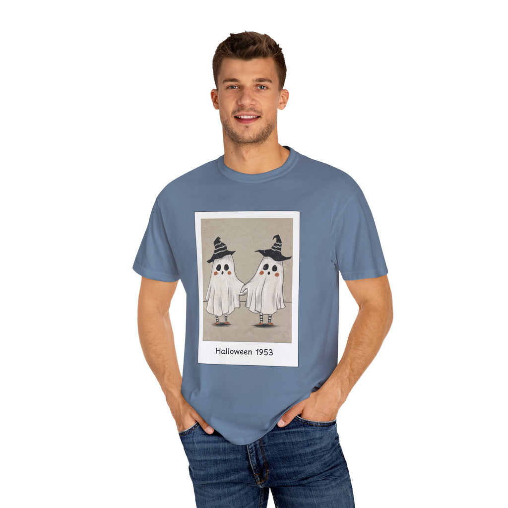 Vintage Picture Halloween Ghost T-shirt