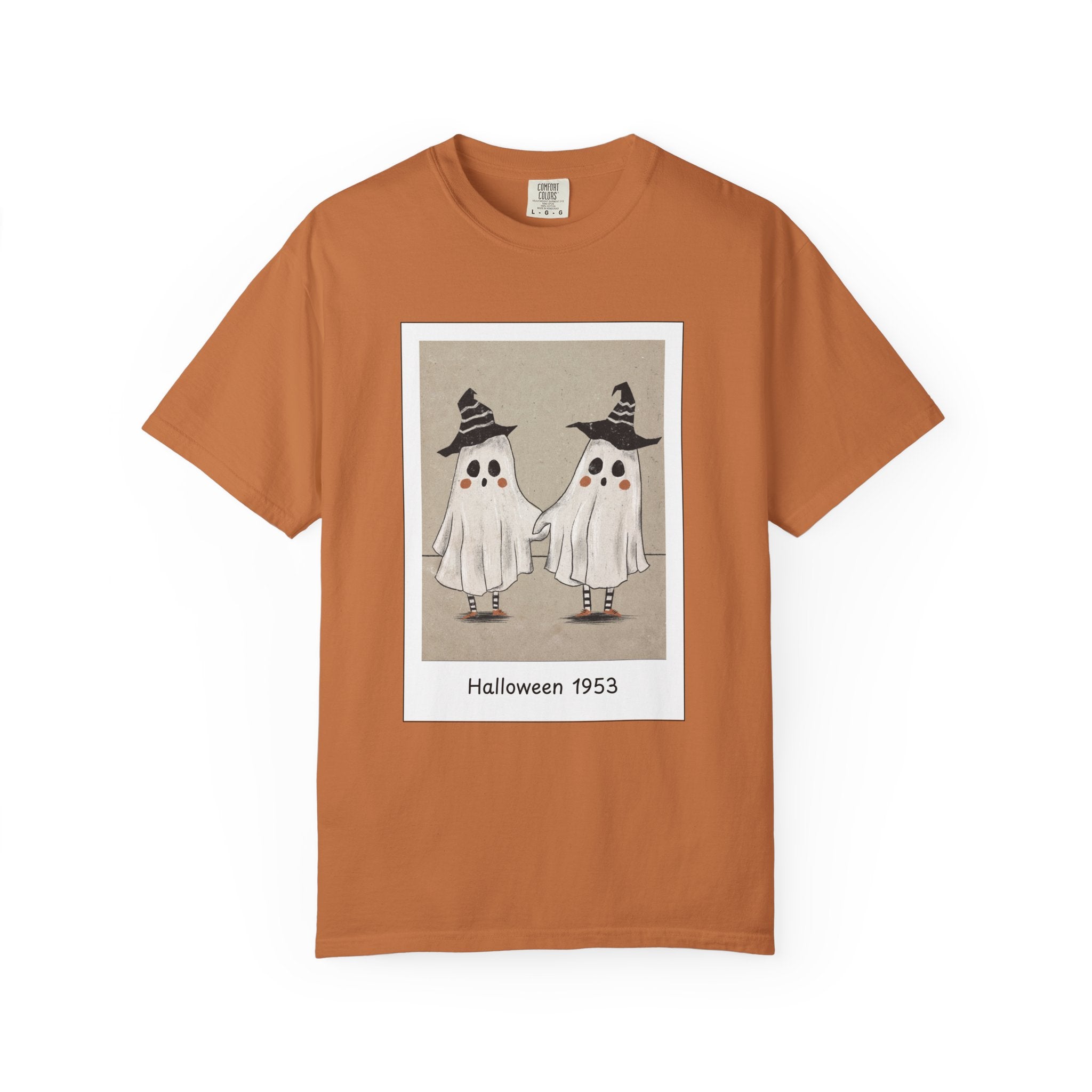 Vintage Picture Halloween Ghost T-shirt