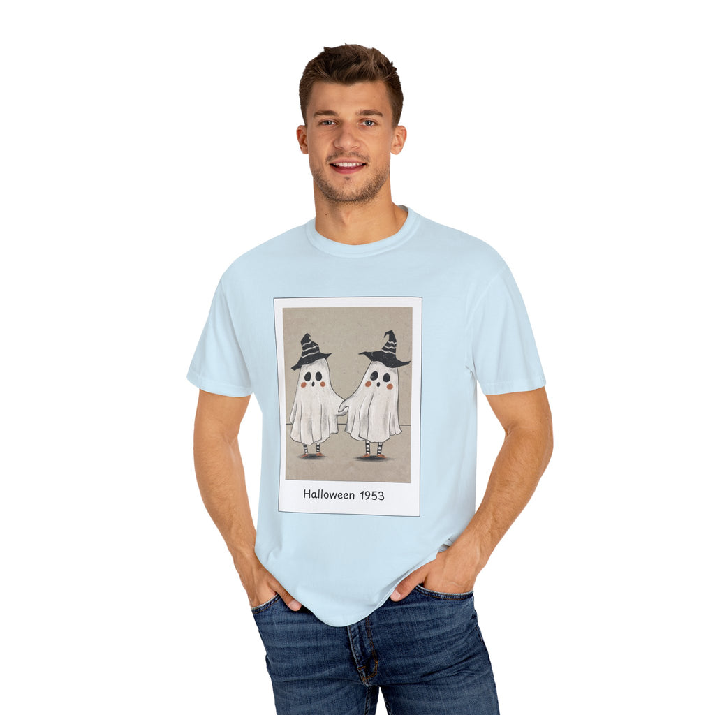 Vintage Picture Halloween Ghost T-shirt