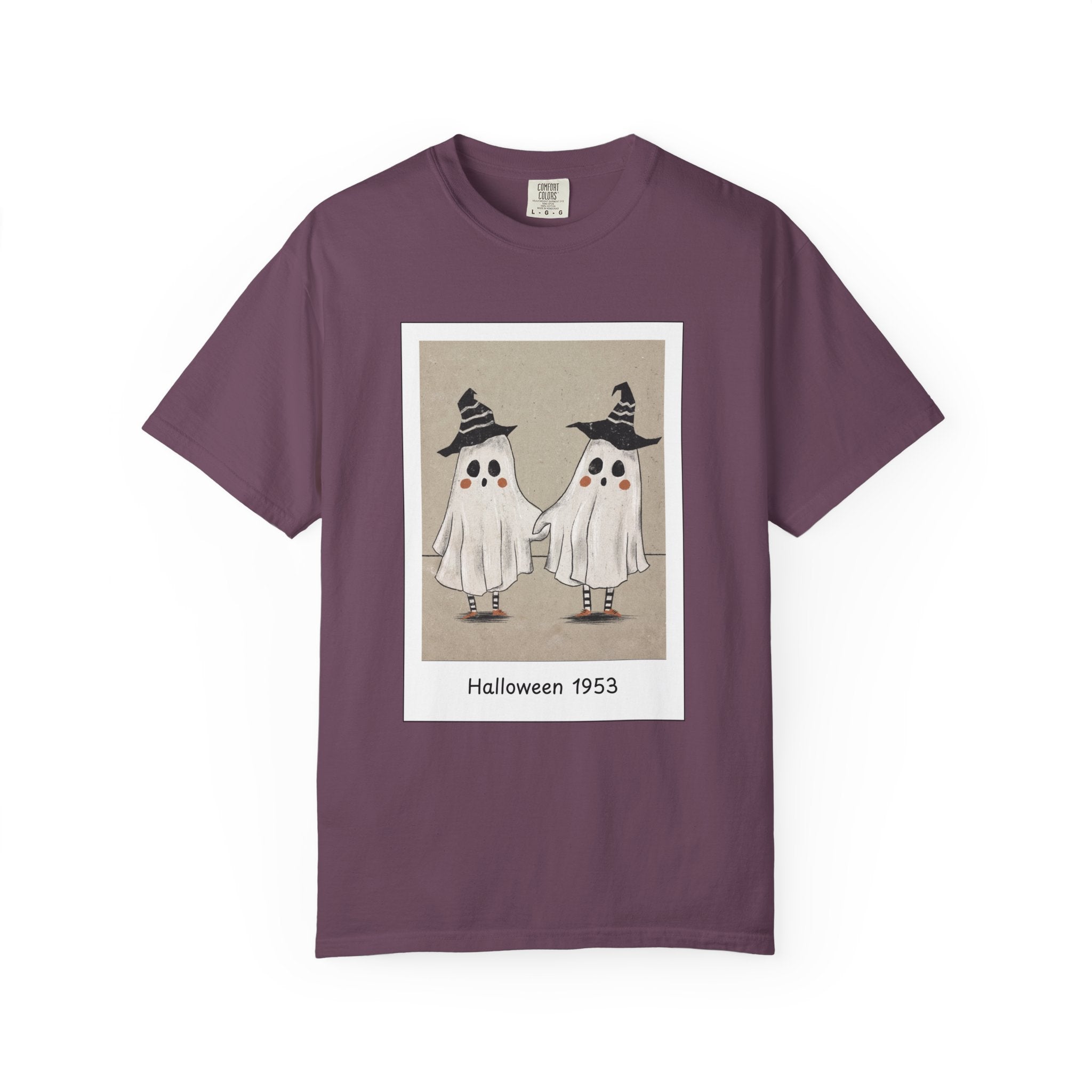 Vintage Picture Halloween Ghost T-shirt
