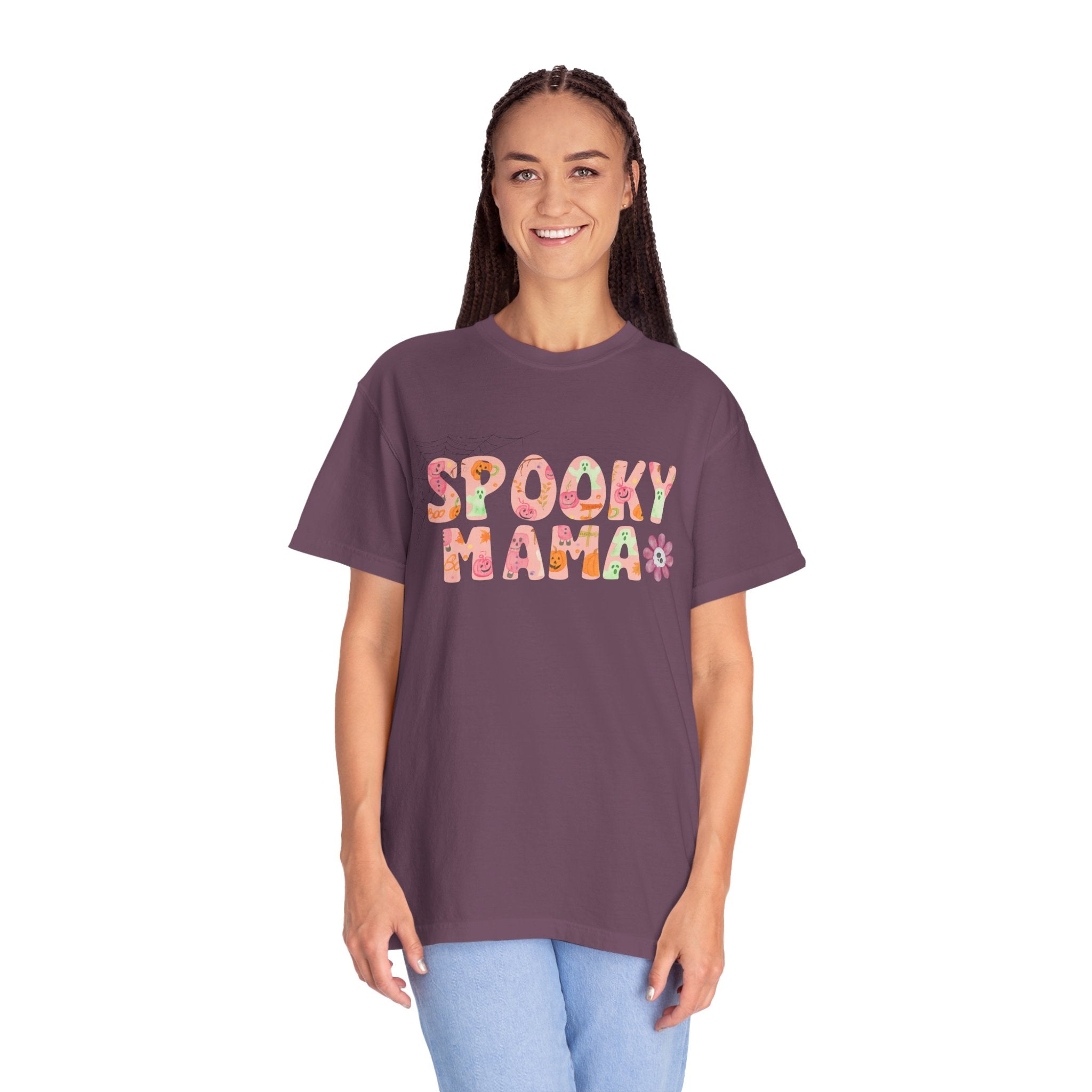 Spooky Mama Unisex Garment-Dyed T-shirt