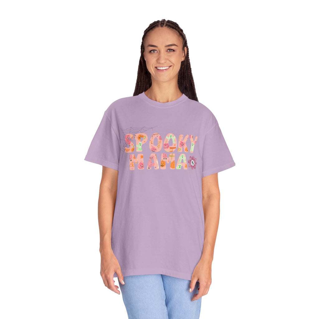 Spooky Mama Unisex Garment-Dyed T-shirt