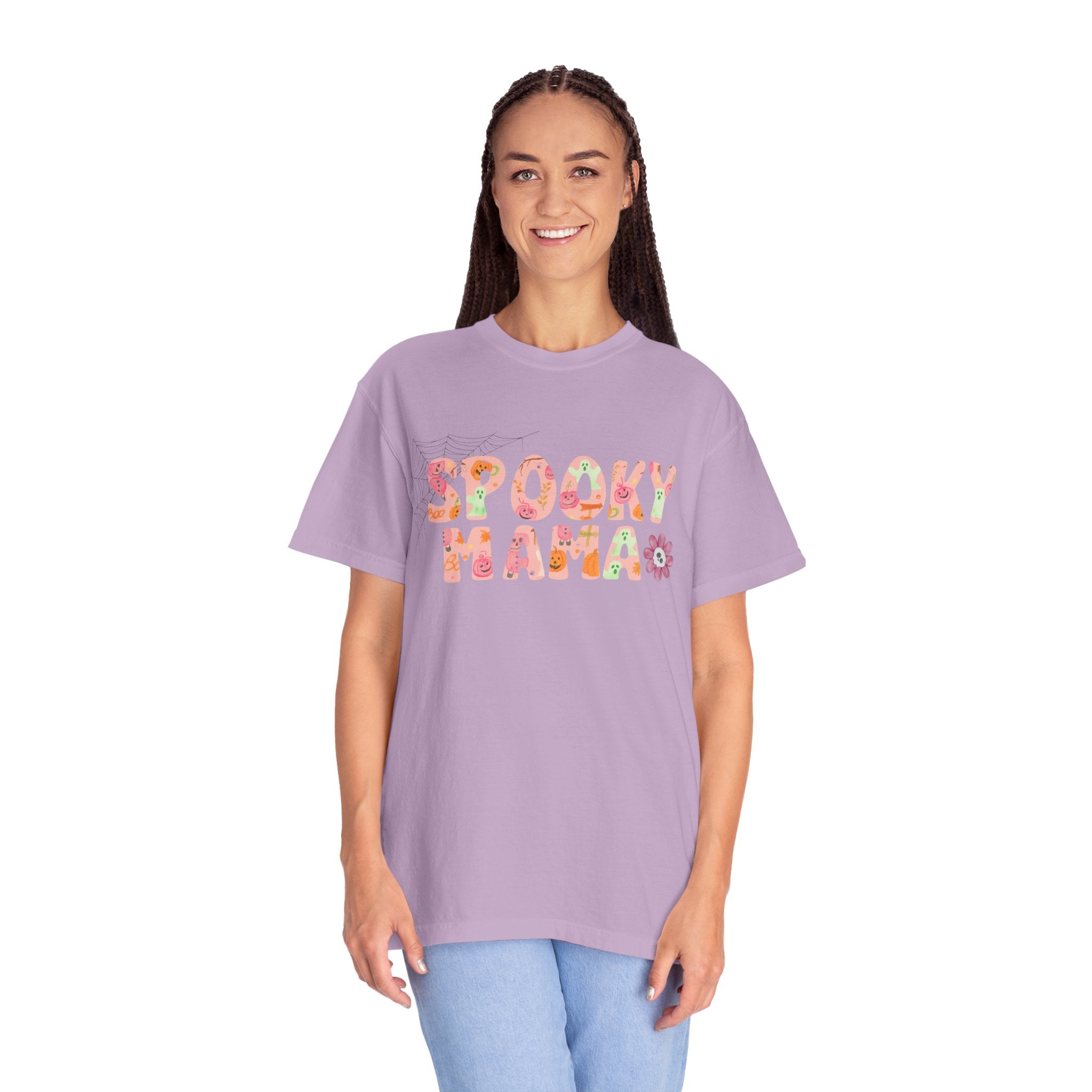 Spooky Mama Unisex Garment-Dyed T-shirt