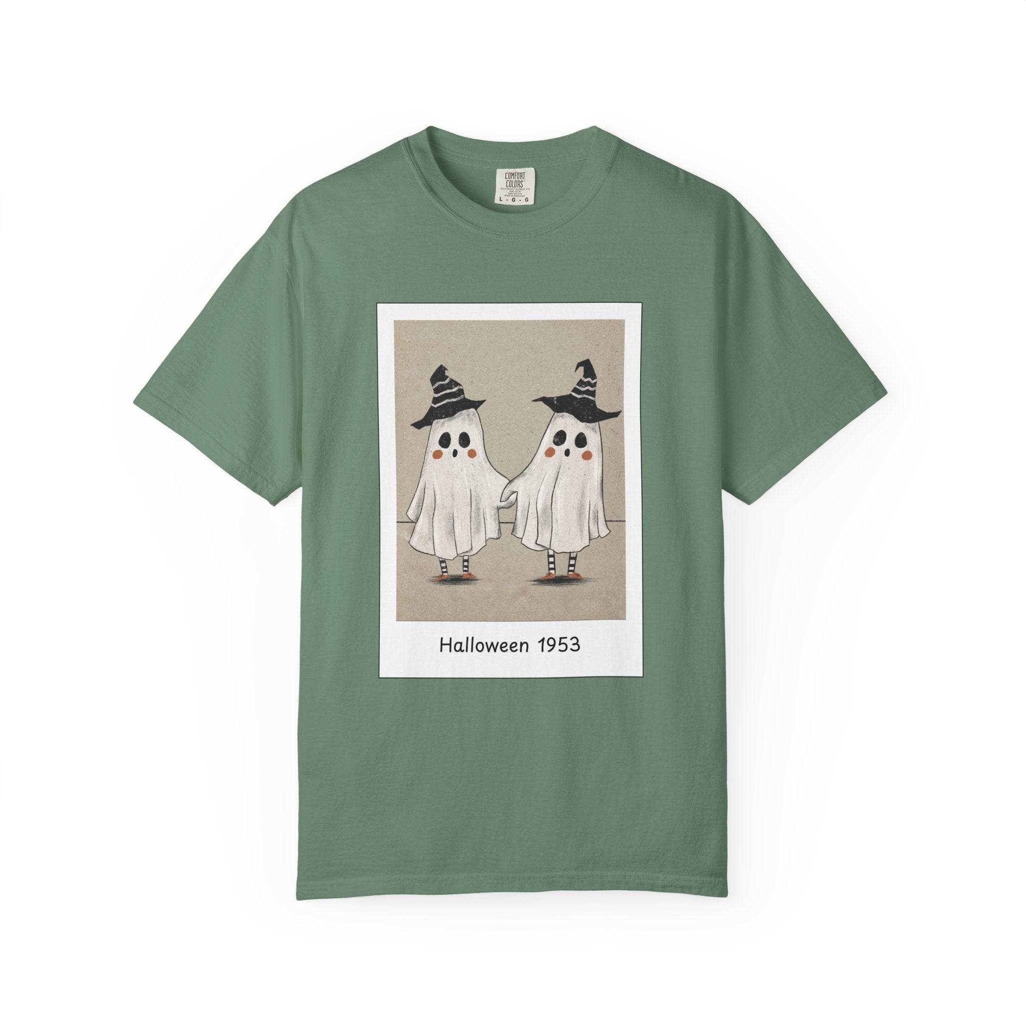 Vintage Picture Halloween Ghost T-shirt