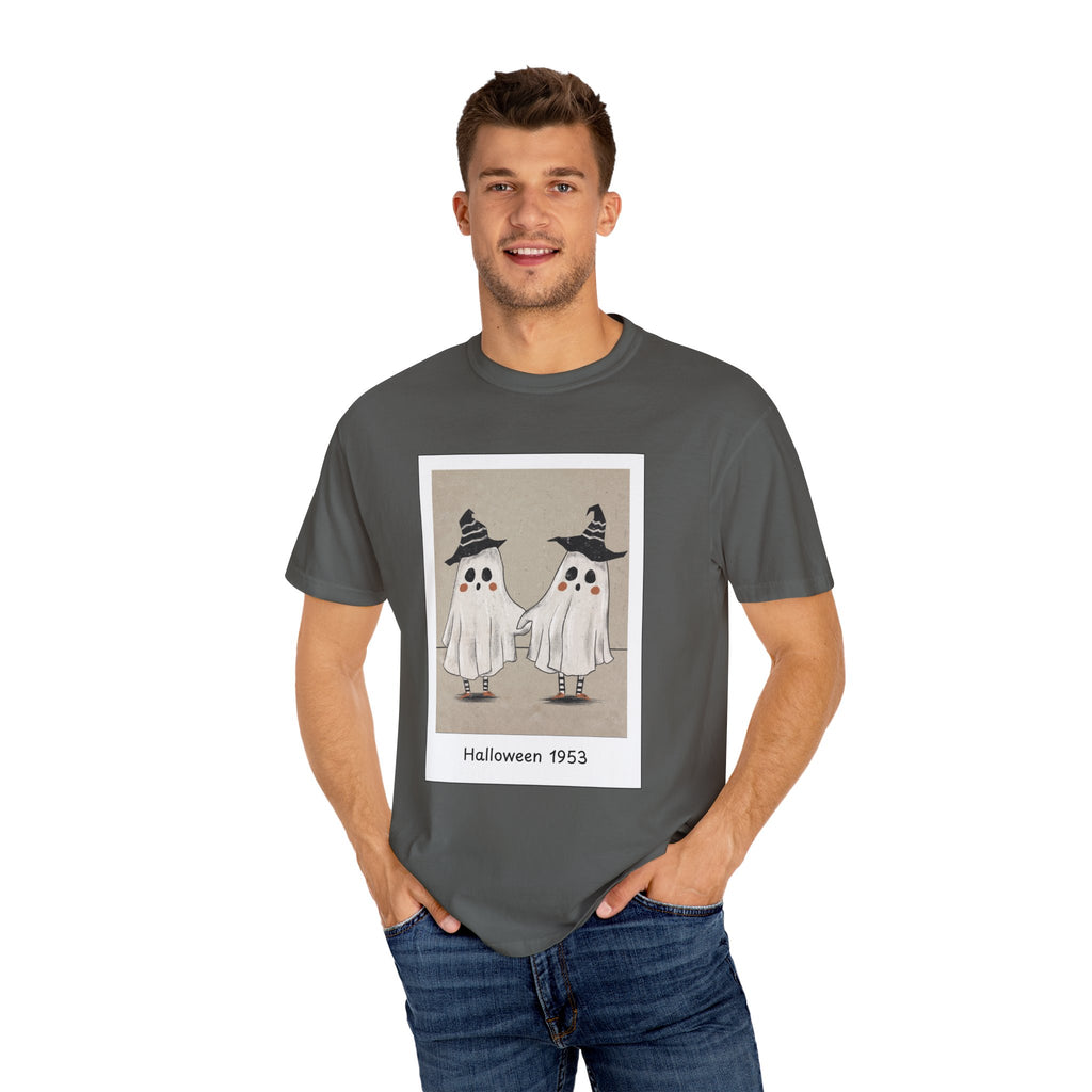 Vintage Picture Halloween Ghost T-shirt