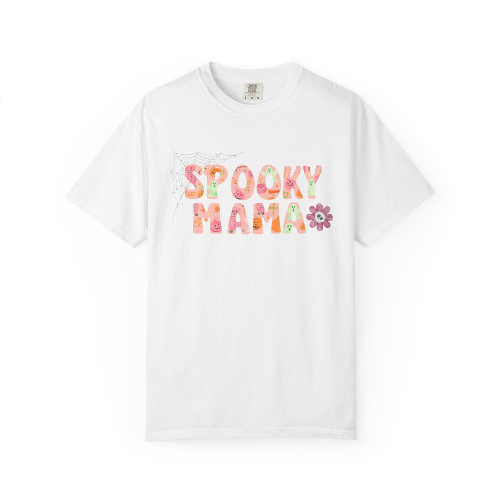 Spooky Mama Unisex Garment-Dyed T-shirt