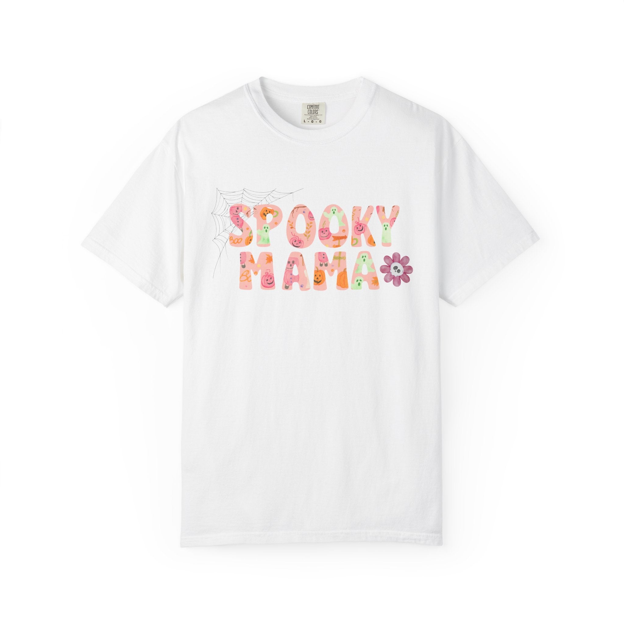 Spooky Mama Unisex Garment-Dyed T-shirt