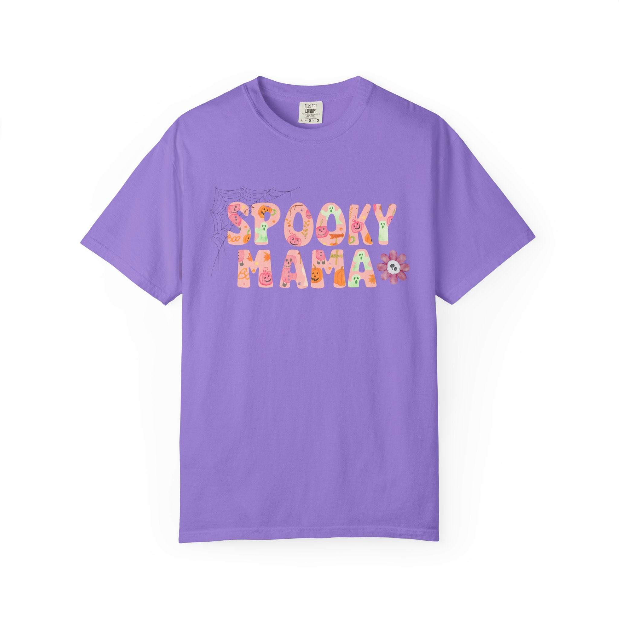 Spooky Mama Unisex Garment-Dyed T-shirt