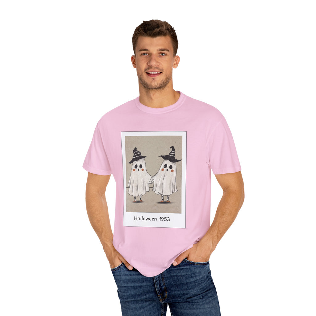 Vintage Picture Halloween Ghost T-shirt
