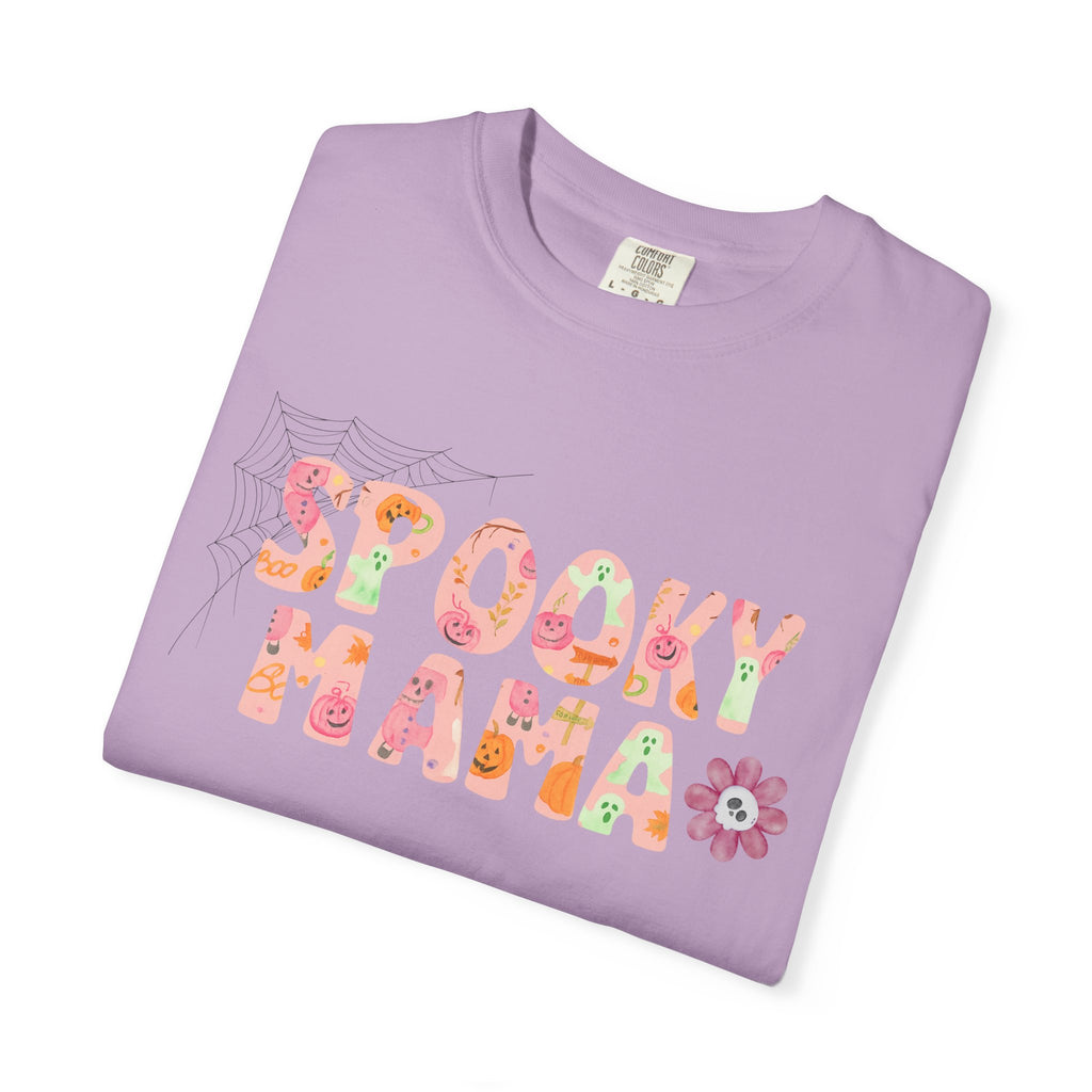 Spooky Mama Unisex Garment-Dyed T-shirt