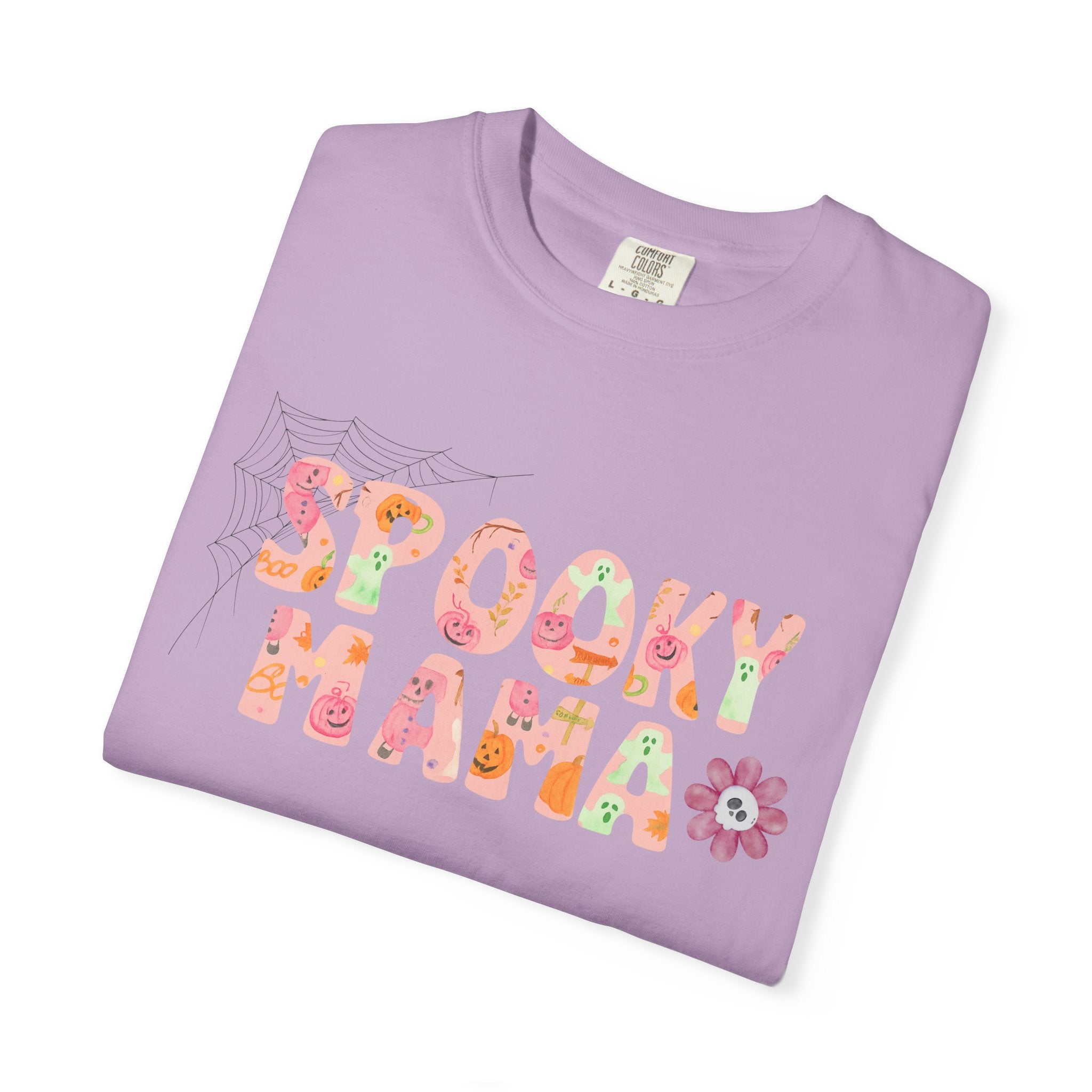 Spooky Mama Unisex Garment-Dyed T-shirt