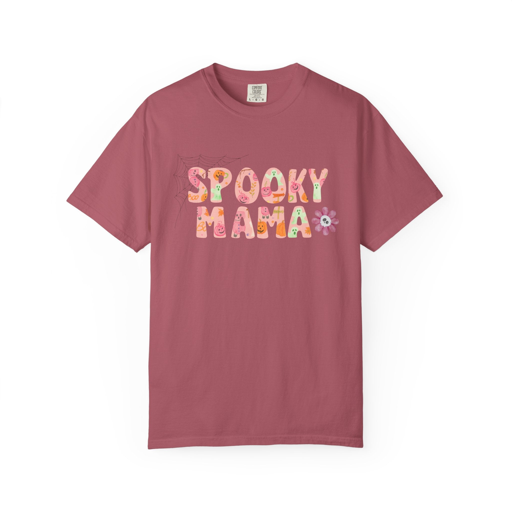 Spooky Mama Unisex Garment-Dyed T-shirt