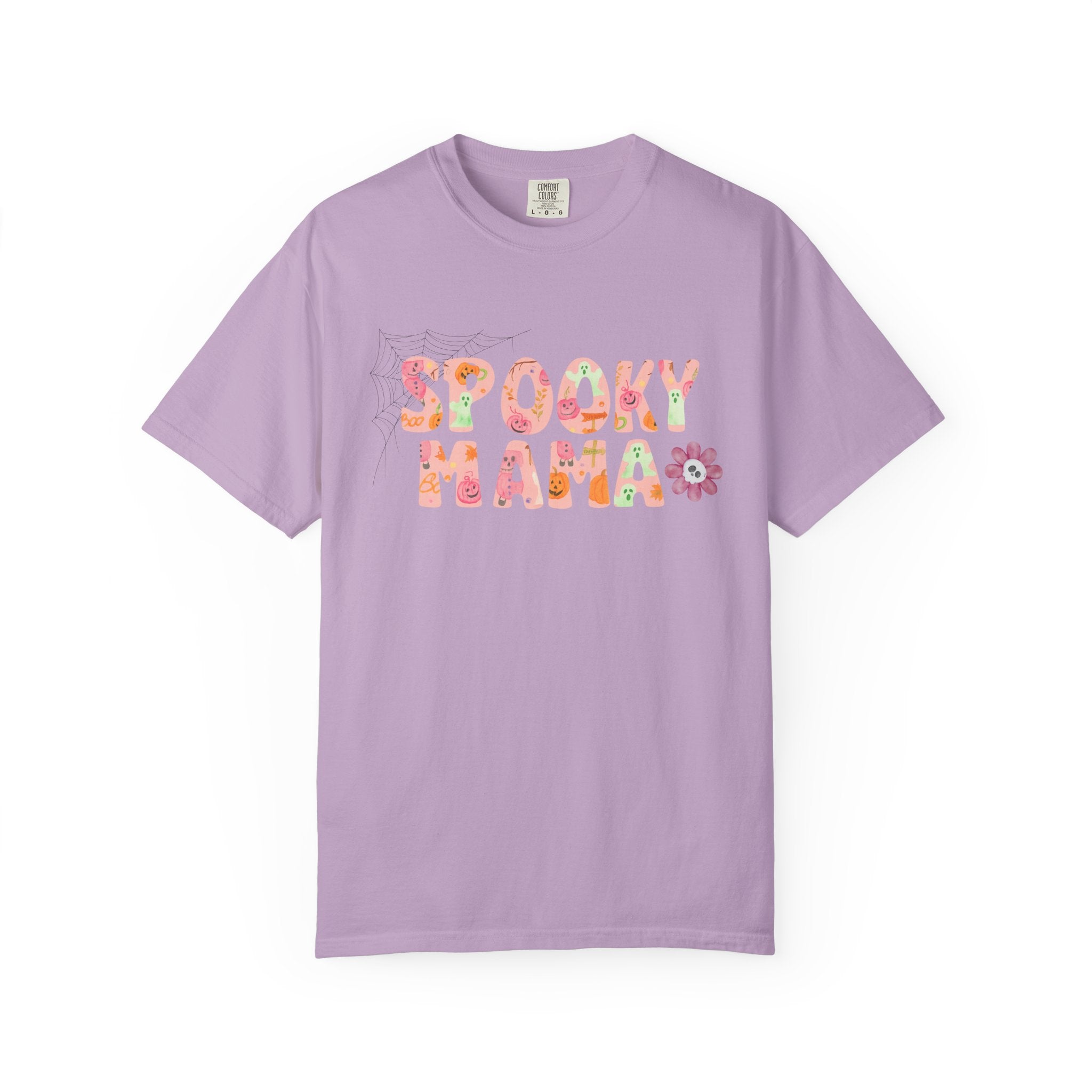 Spooky Mama Unisex Garment-Dyed T-shirt