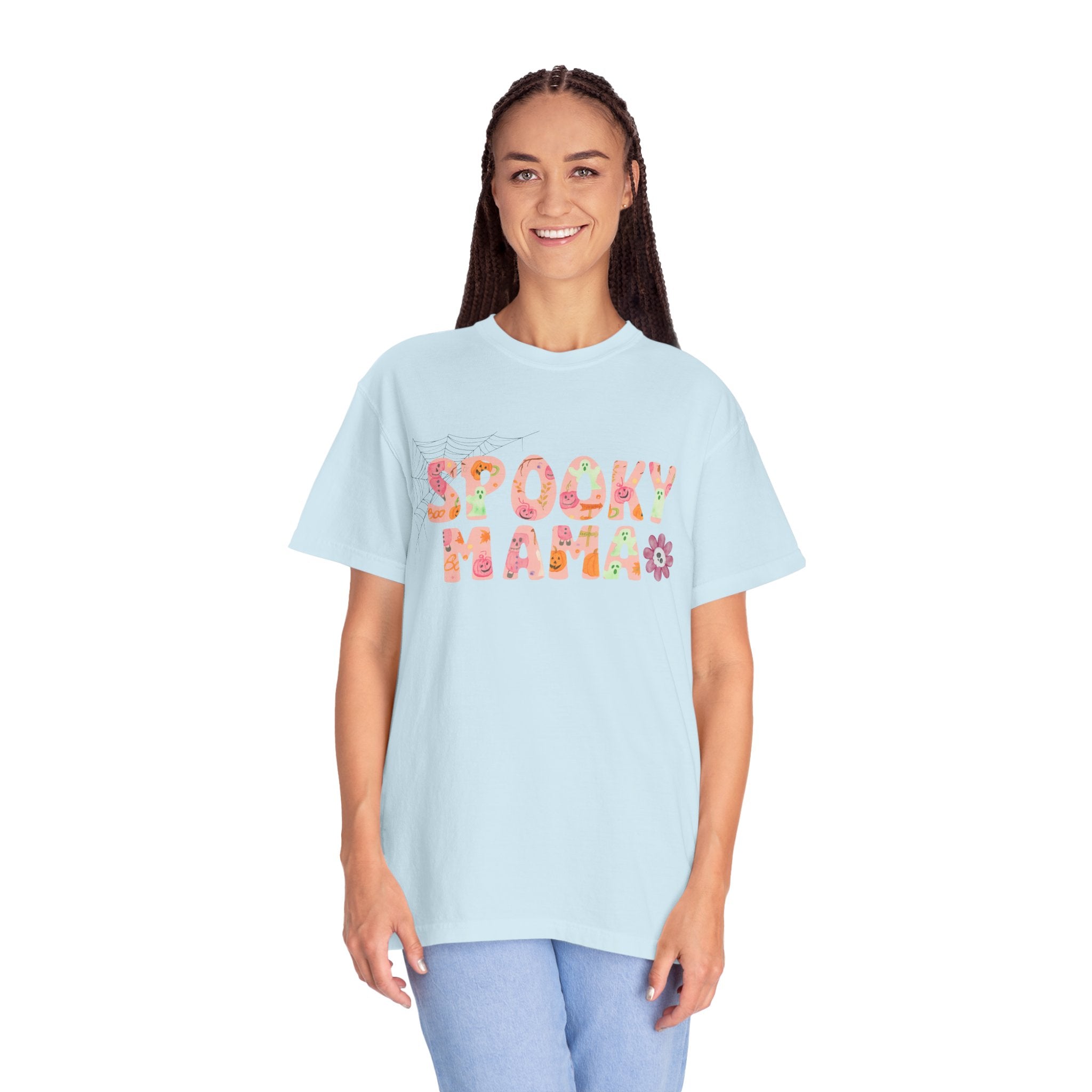 Spooky Mama Unisex Garment-Dyed T-shirt