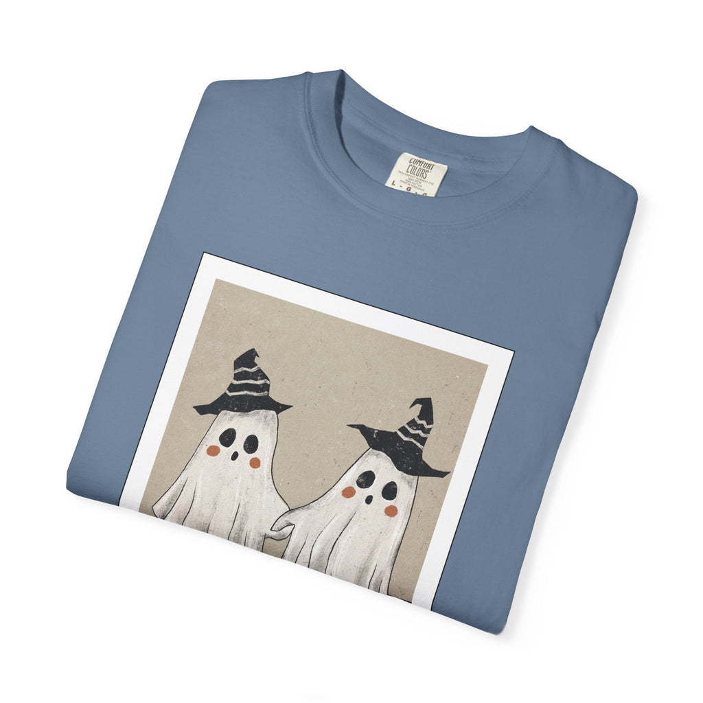 Vintage Picture Halloween Ghost T-shirt