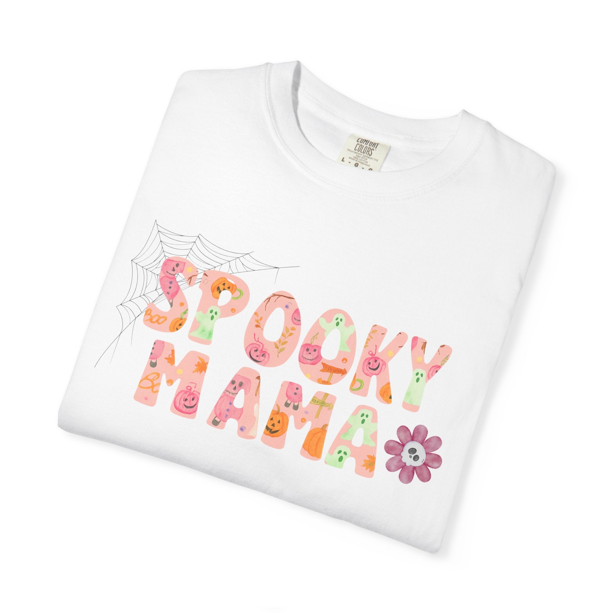 Spooky Mama Unisex Garment-Dyed T-shirt