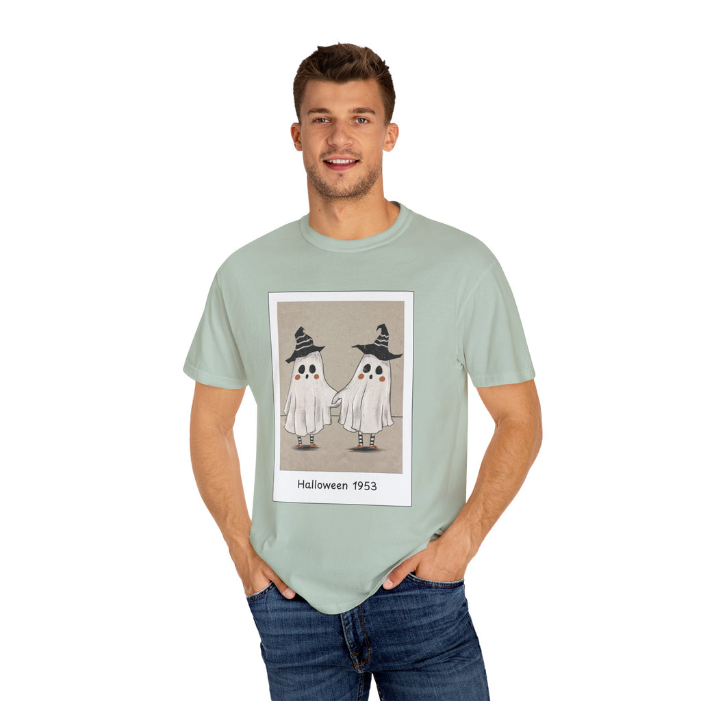 Vintage Picture Halloween Ghost T-shirt
