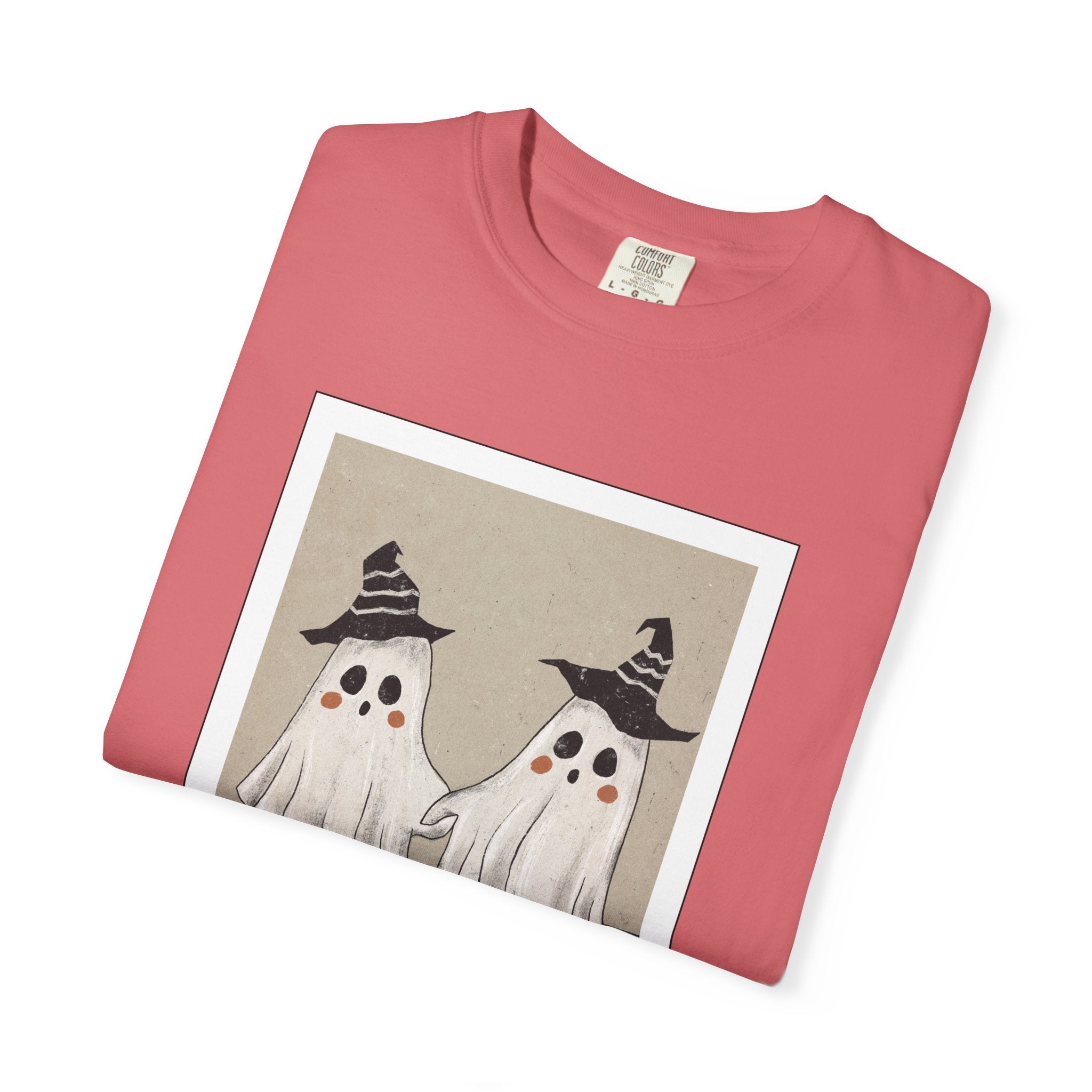 Vintage Picture Halloween Ghost T-shirt