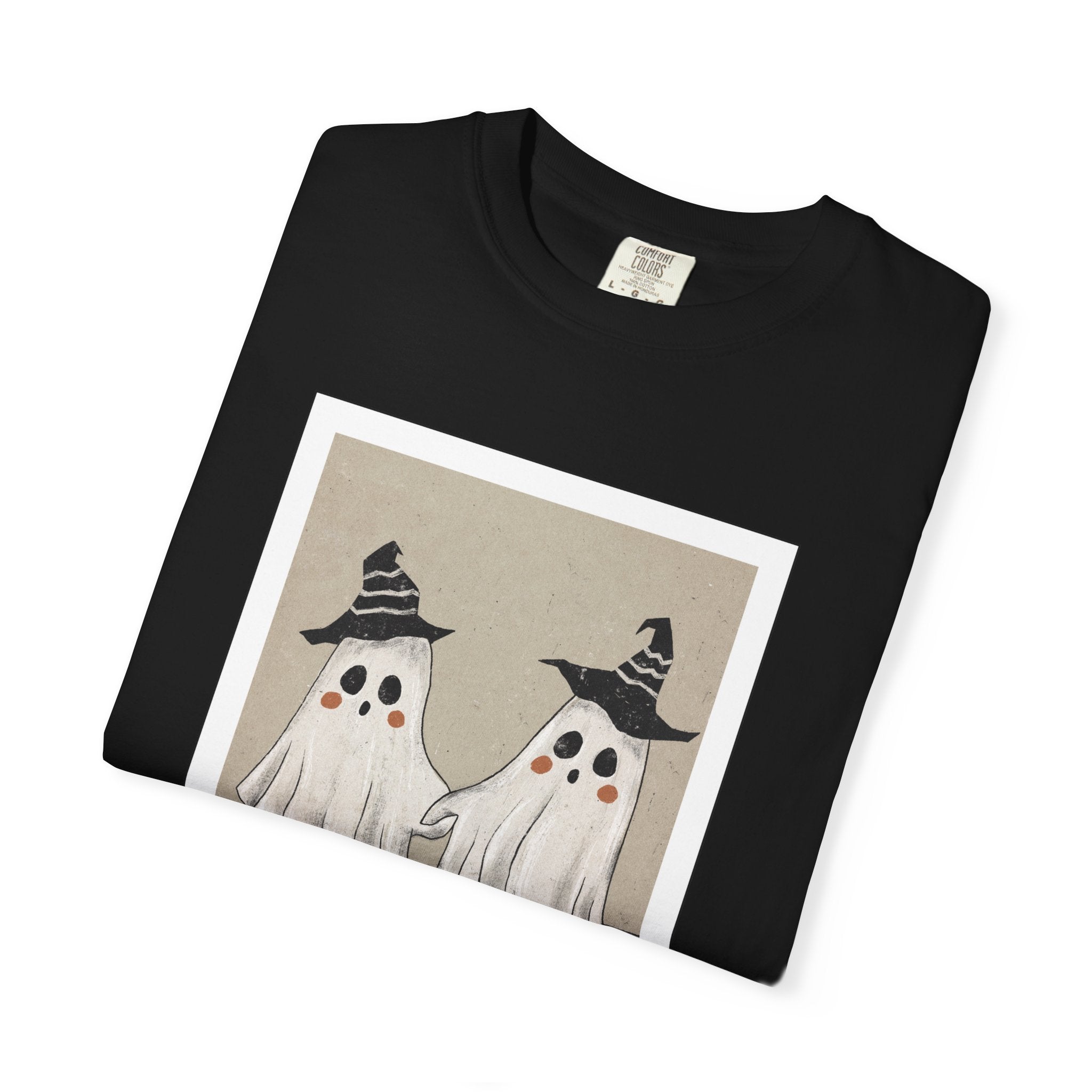 Vintage Picture Halloween Ghost T-shirt