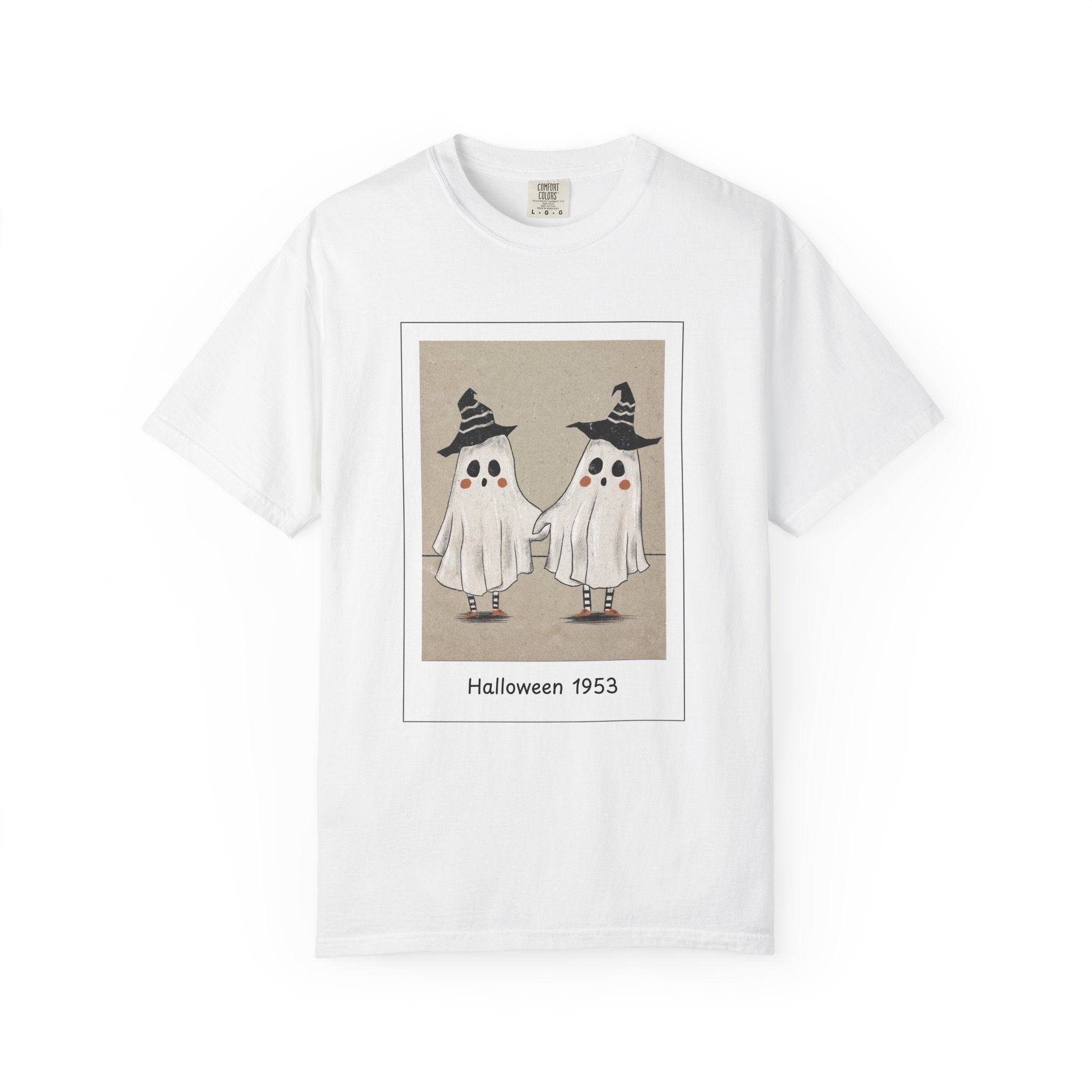 Vintage Picture Halloween Ghost T-shirt