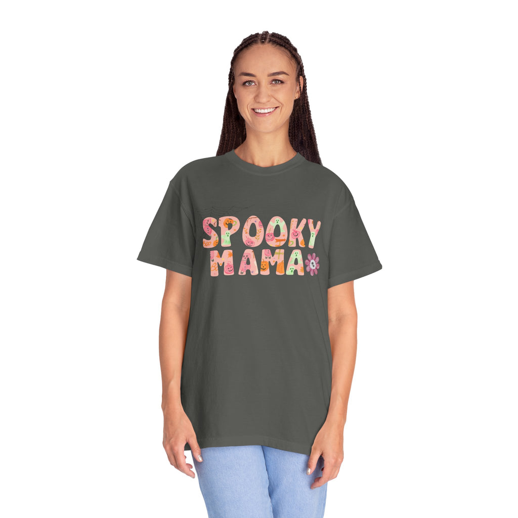 Spooky Mama Unisex Garment-Dyed T-shirt