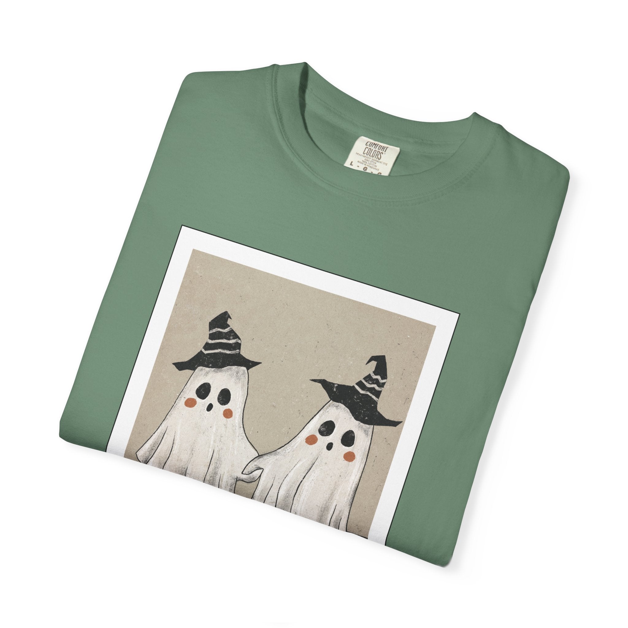 Vintage Picture Halloween Ghost T-shirt