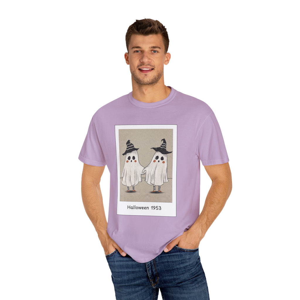 Vintage Picture Halloween Ghost T-shirt