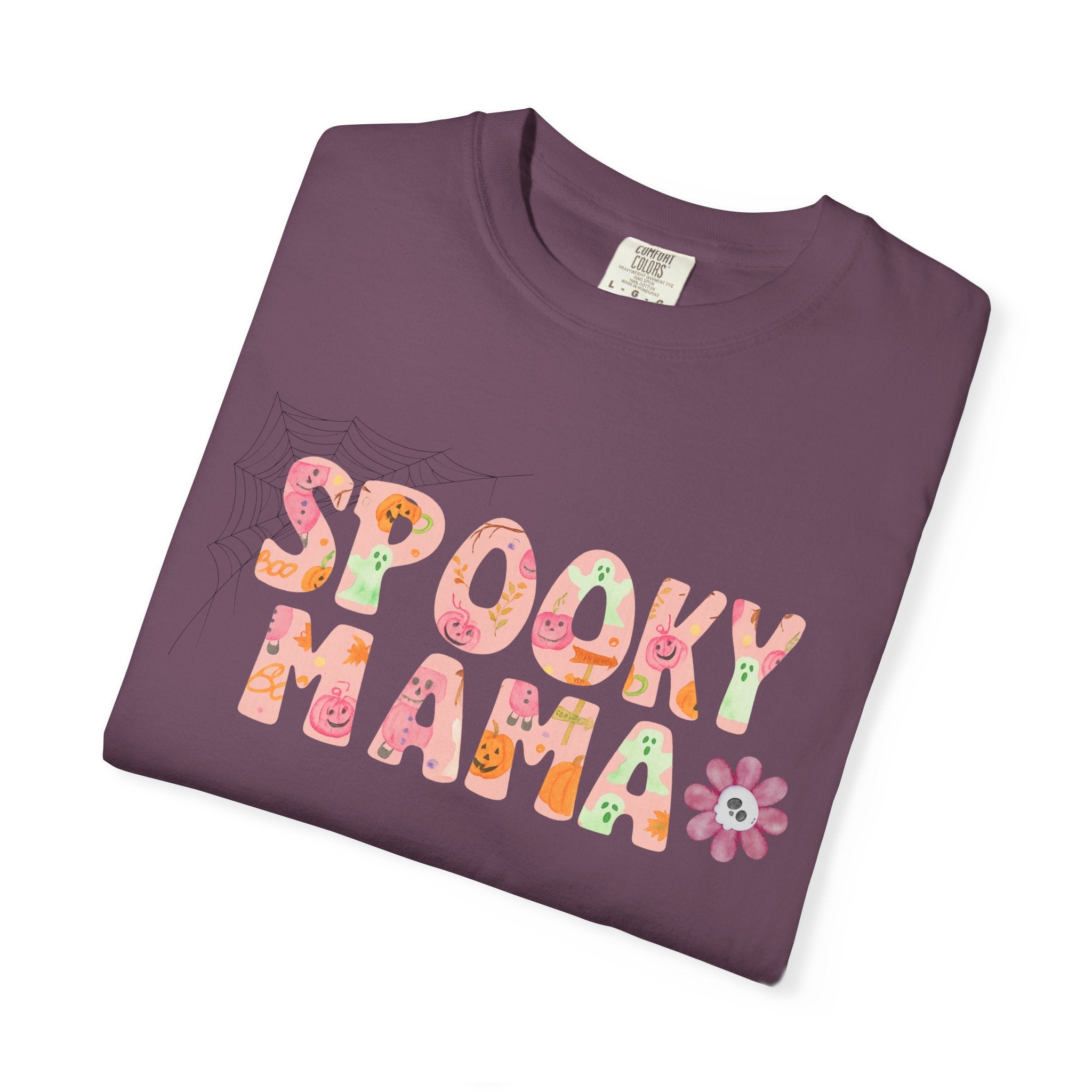 Spooky Mama Unisex Garment-Dyed T-shirt