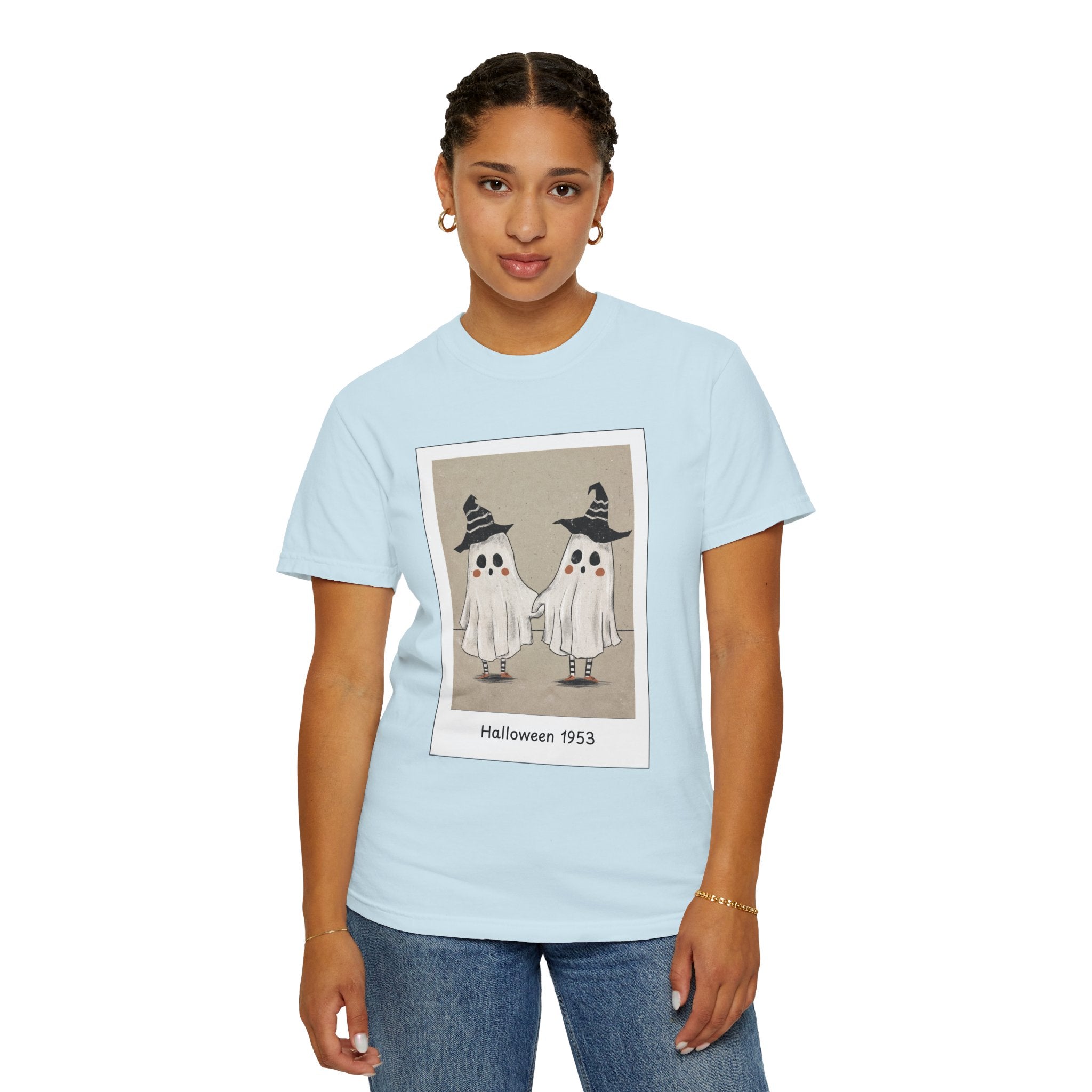 Vintage Picture Halloween Ghost T-shirt