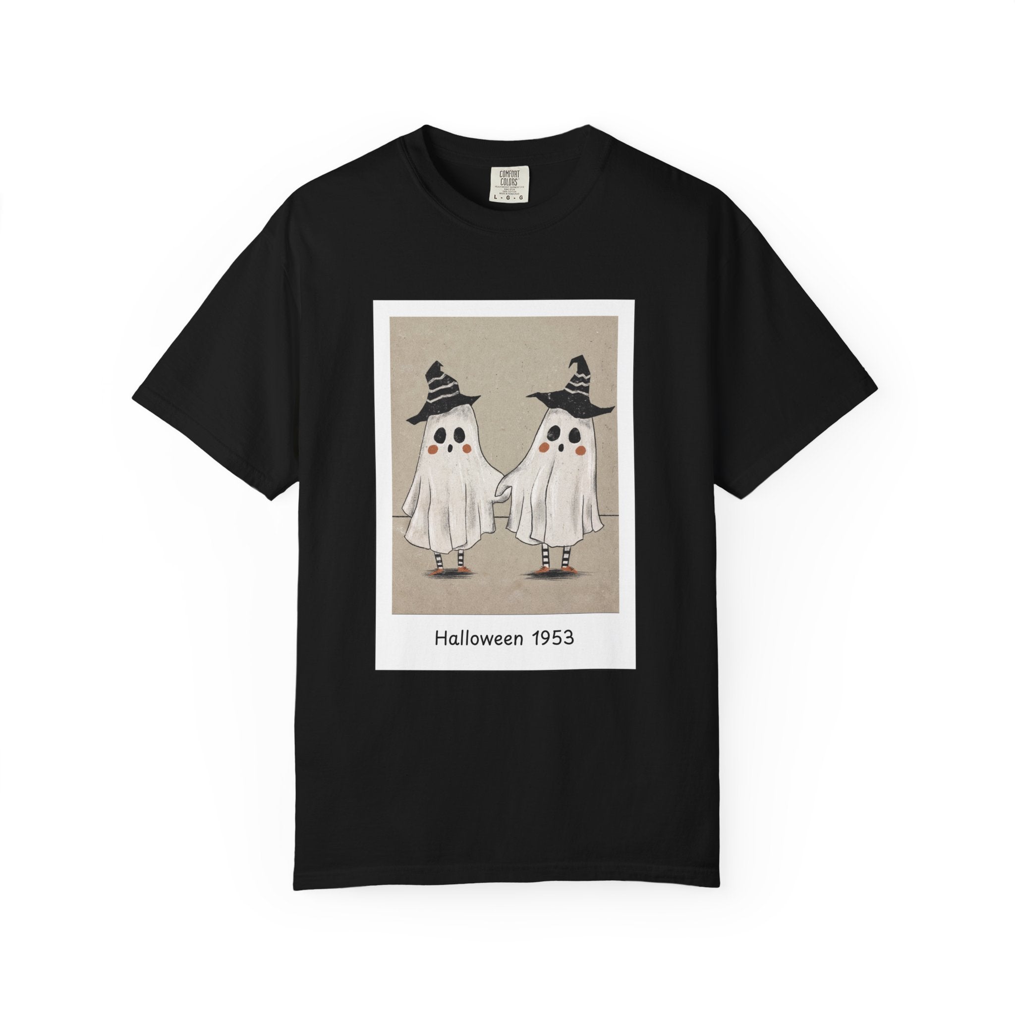Vintage Picture Halloween Ghost T-shirt