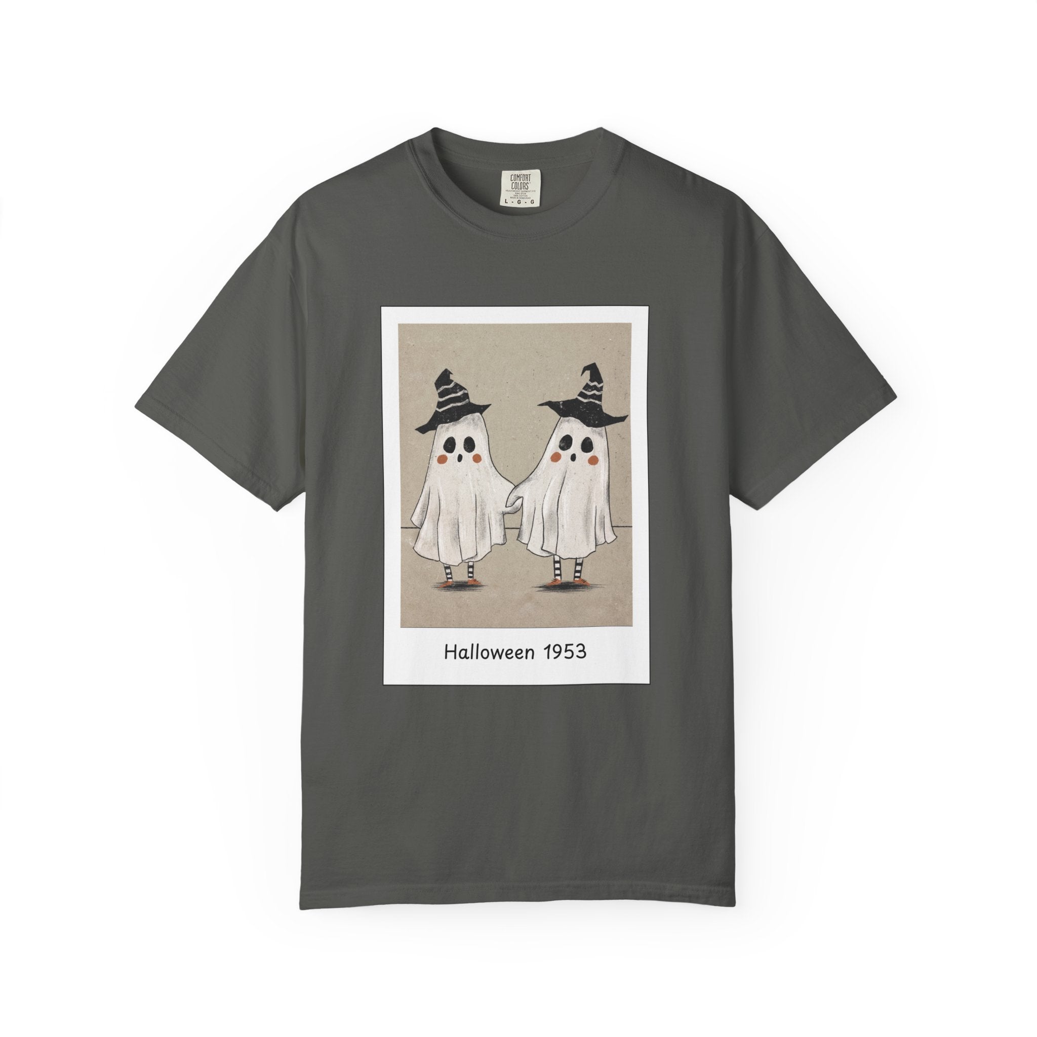 Vintage Picture Halloween Ghost T-shirt