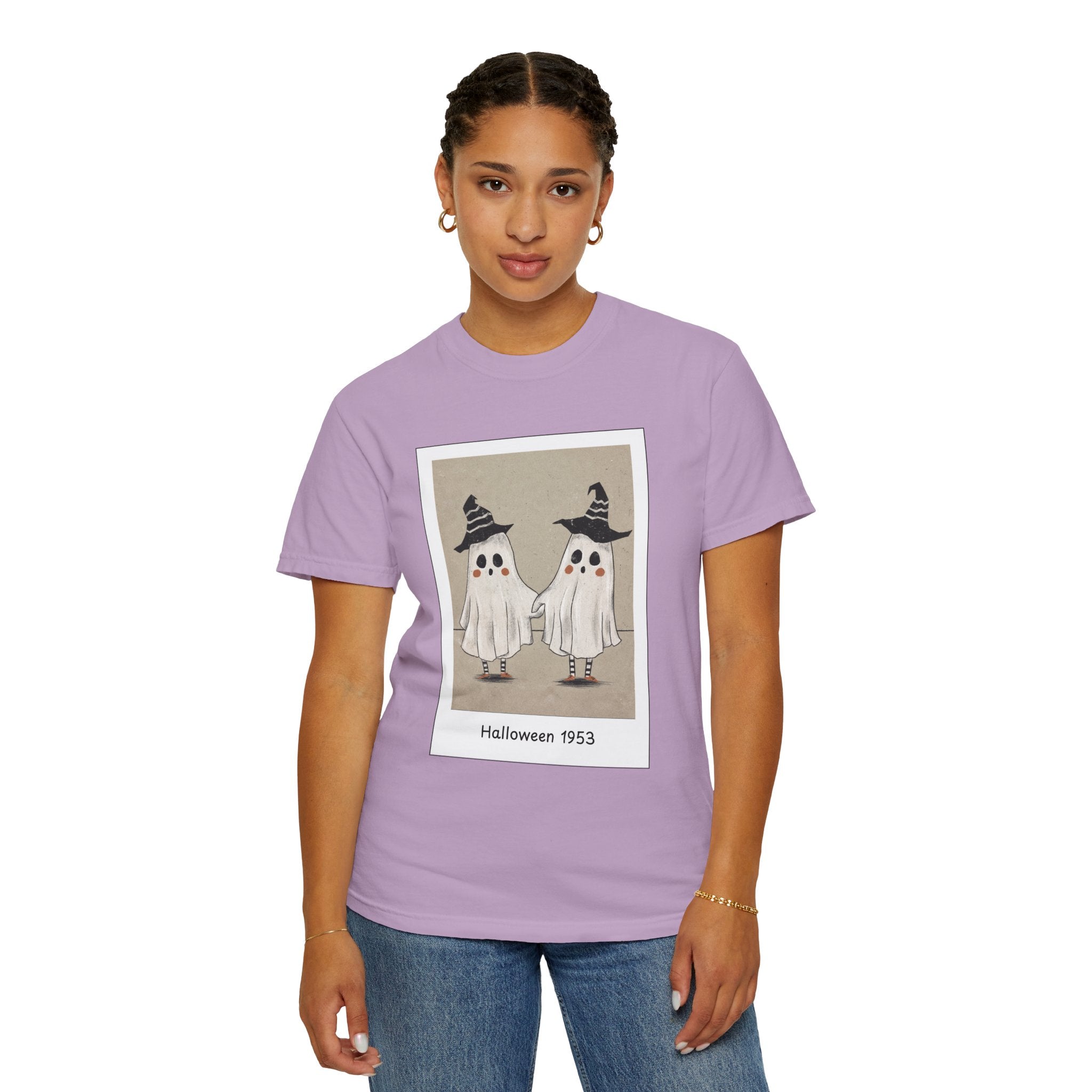 Vintage Picture Halloween Ghost T-shirt