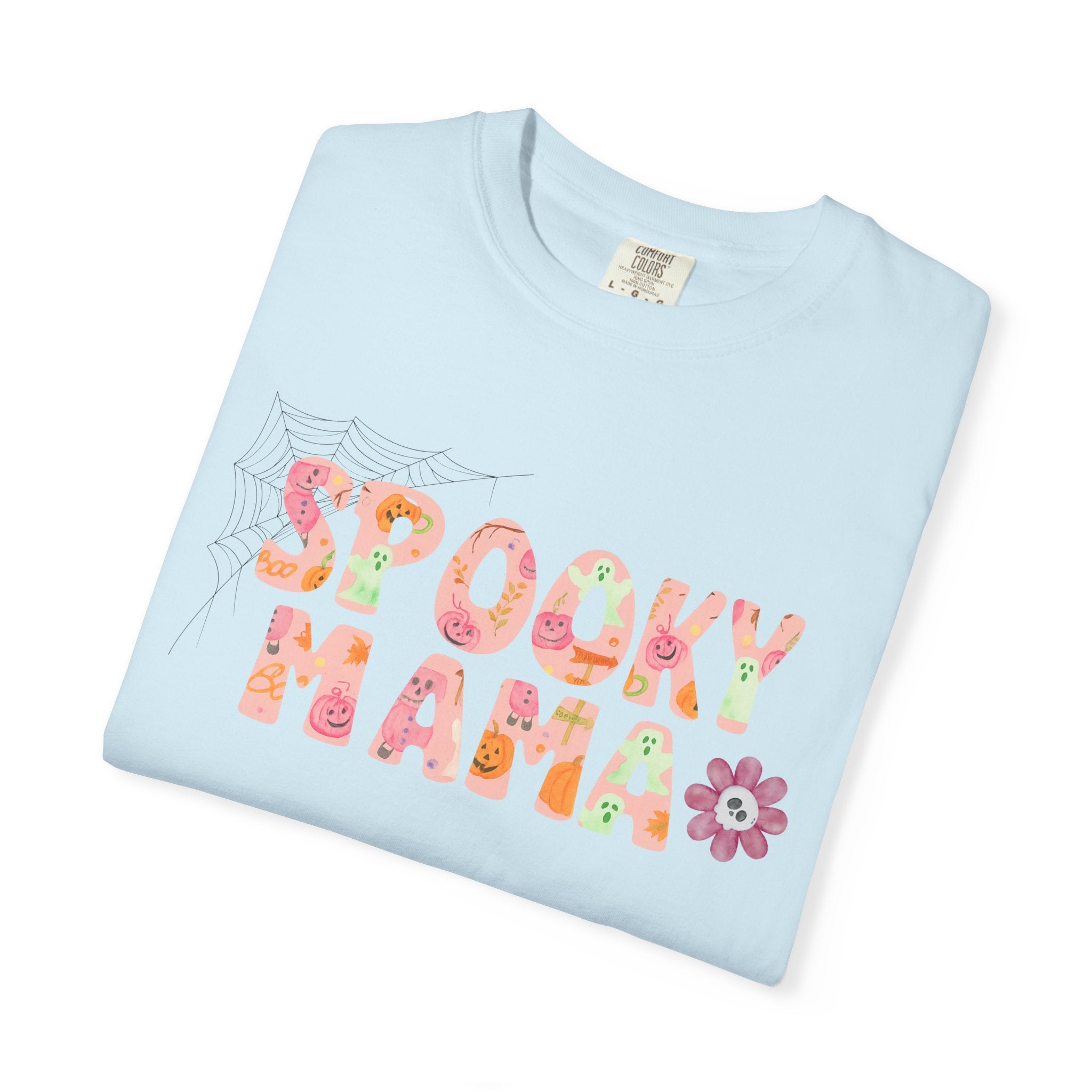 Spooky Mama Unisex Garment-Dyed T-shirt