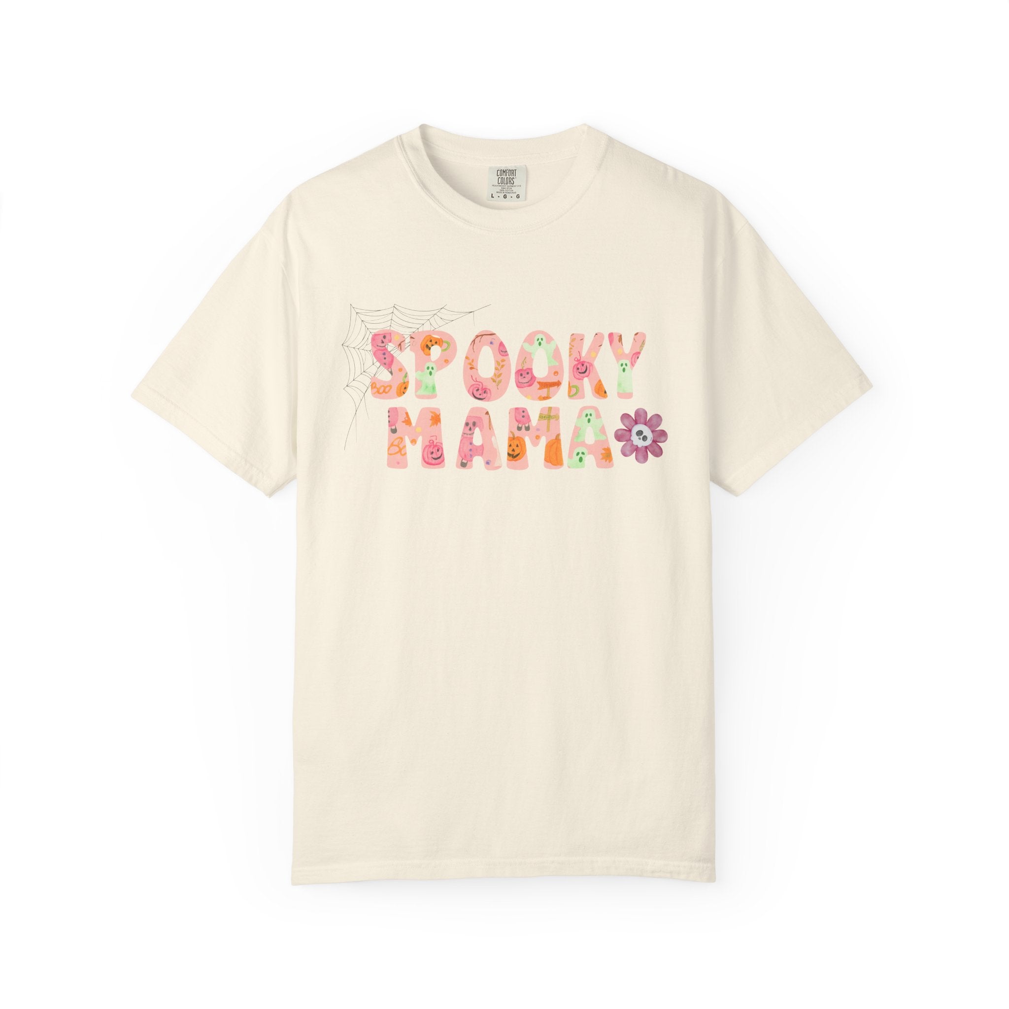 Spooky Mama Unisex Garment-Dyed T-shirt