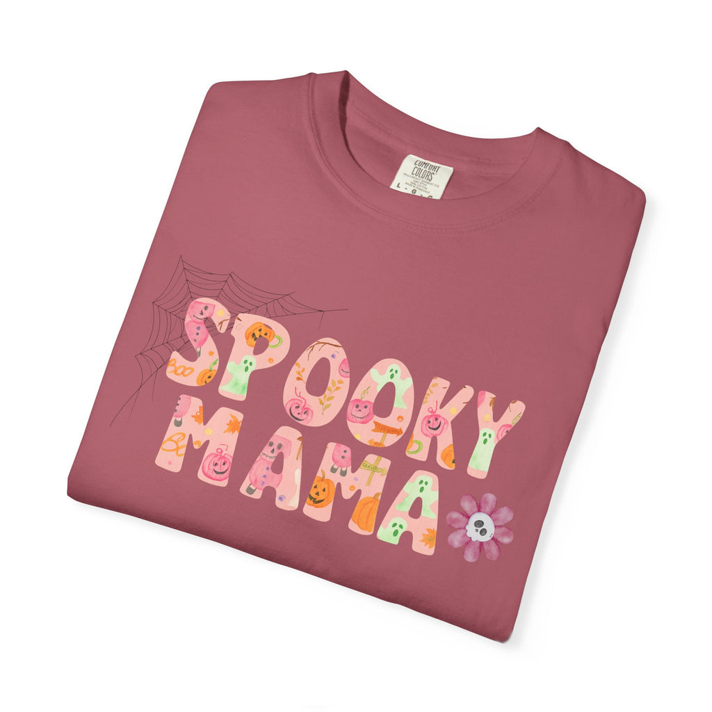 Spooky Mama Unisex Garment-Dyed T-shirt
