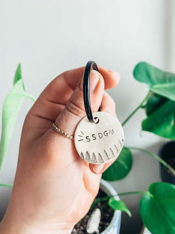 SSDGM Hand Stamped Metal Keychain